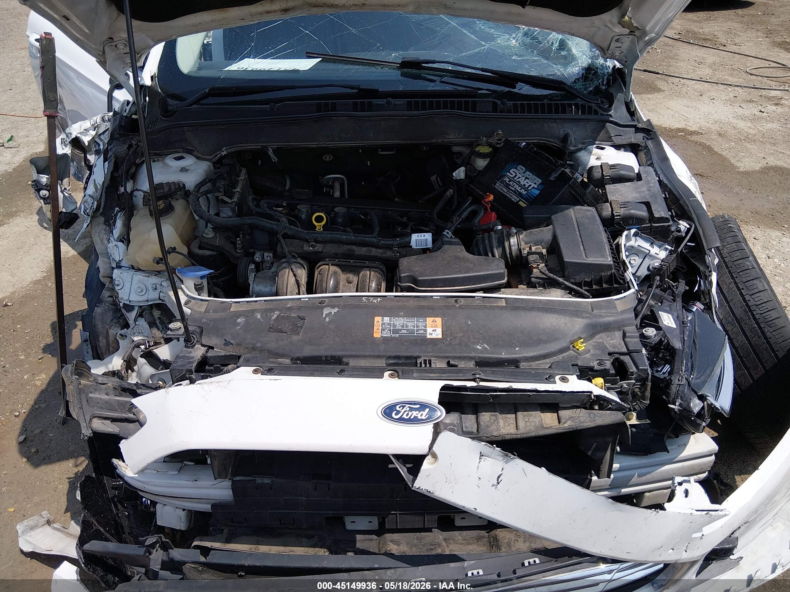2015 Ford Fusion Se Белый vin: 3FA6P0H78FR231640
