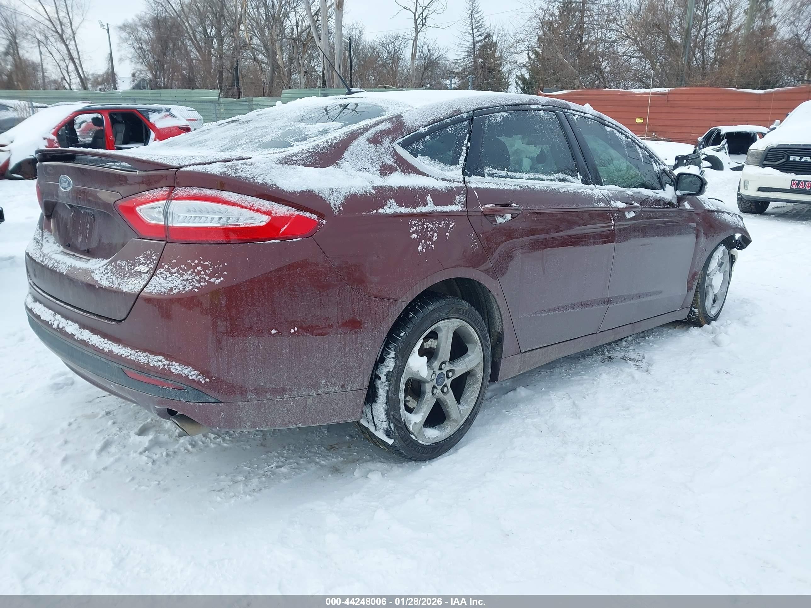 2015 Ford Fusion Se Brown vin: 3FA6P0H78FR232464