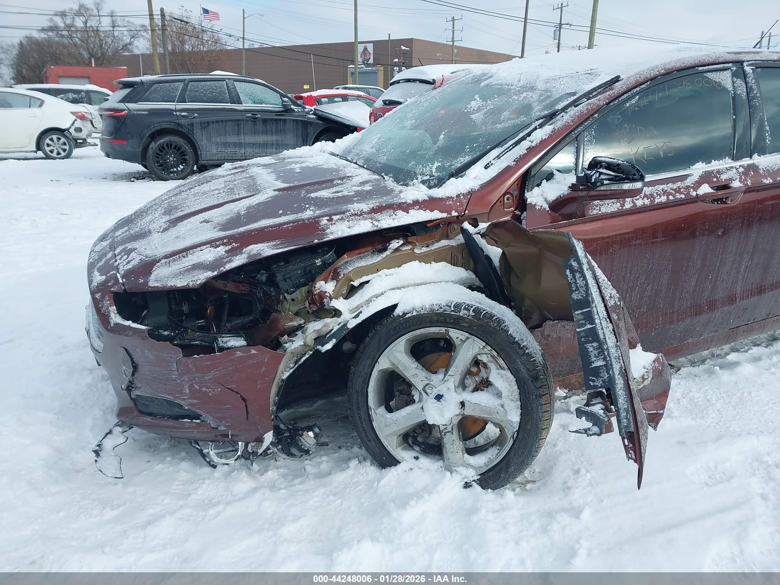 2015 Ford Fusion Se Brown vin: 3FA6P0H78FR232464