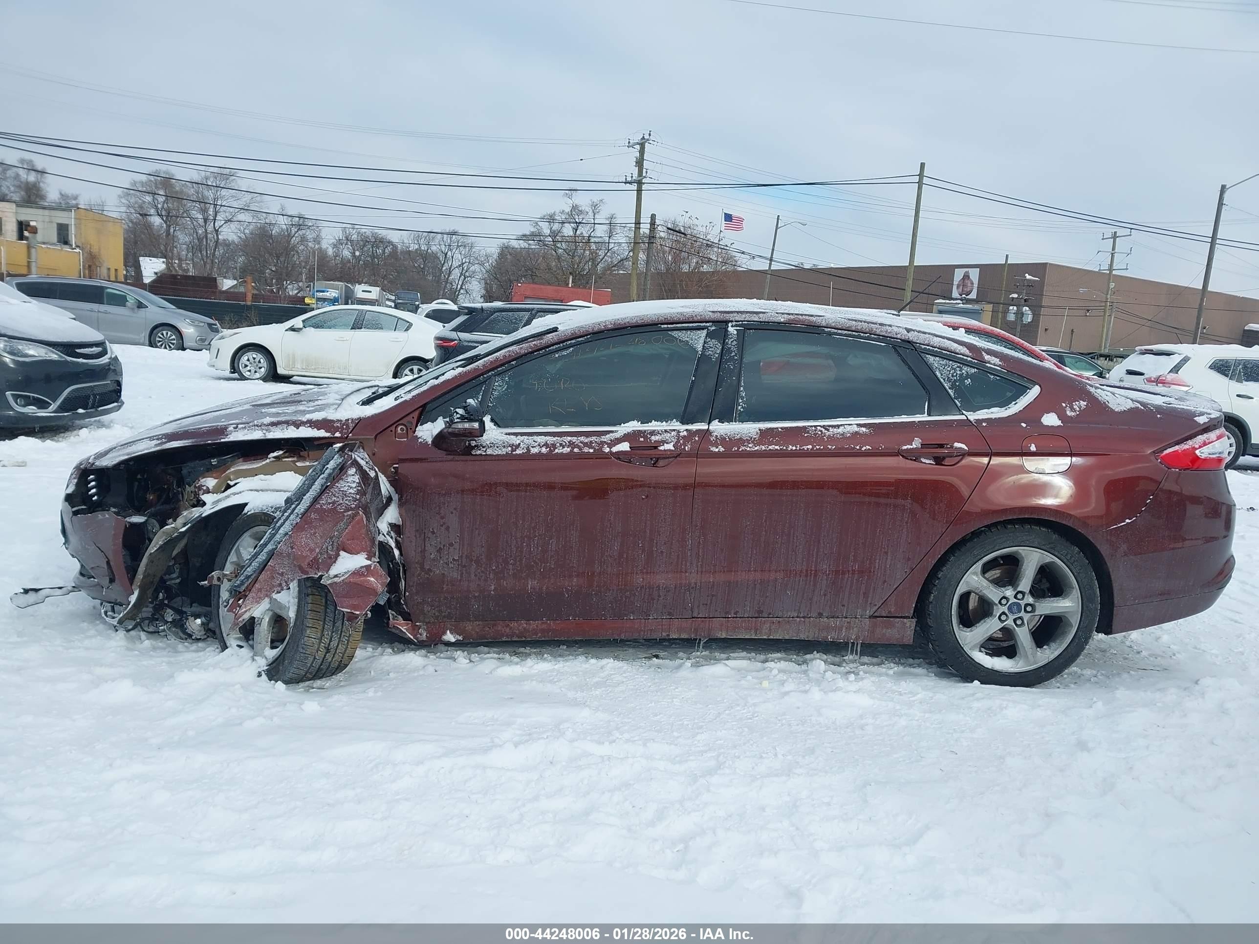 2015 Ford Fusion Se Brown vin: 3FA6P0H78FR232464