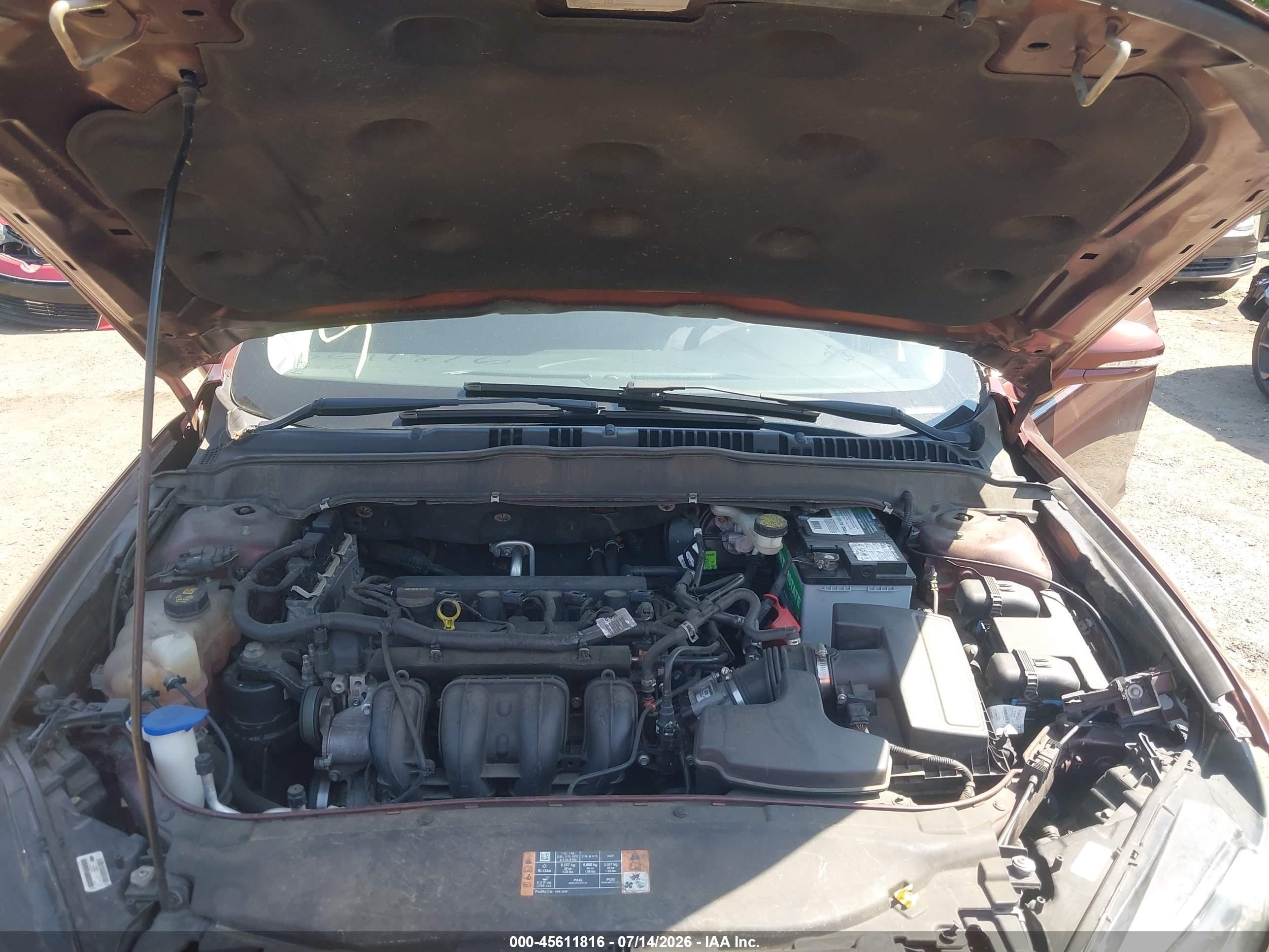 2015 Ford Fusion Se Burgundy vin: 3FA6P0H78FR237597