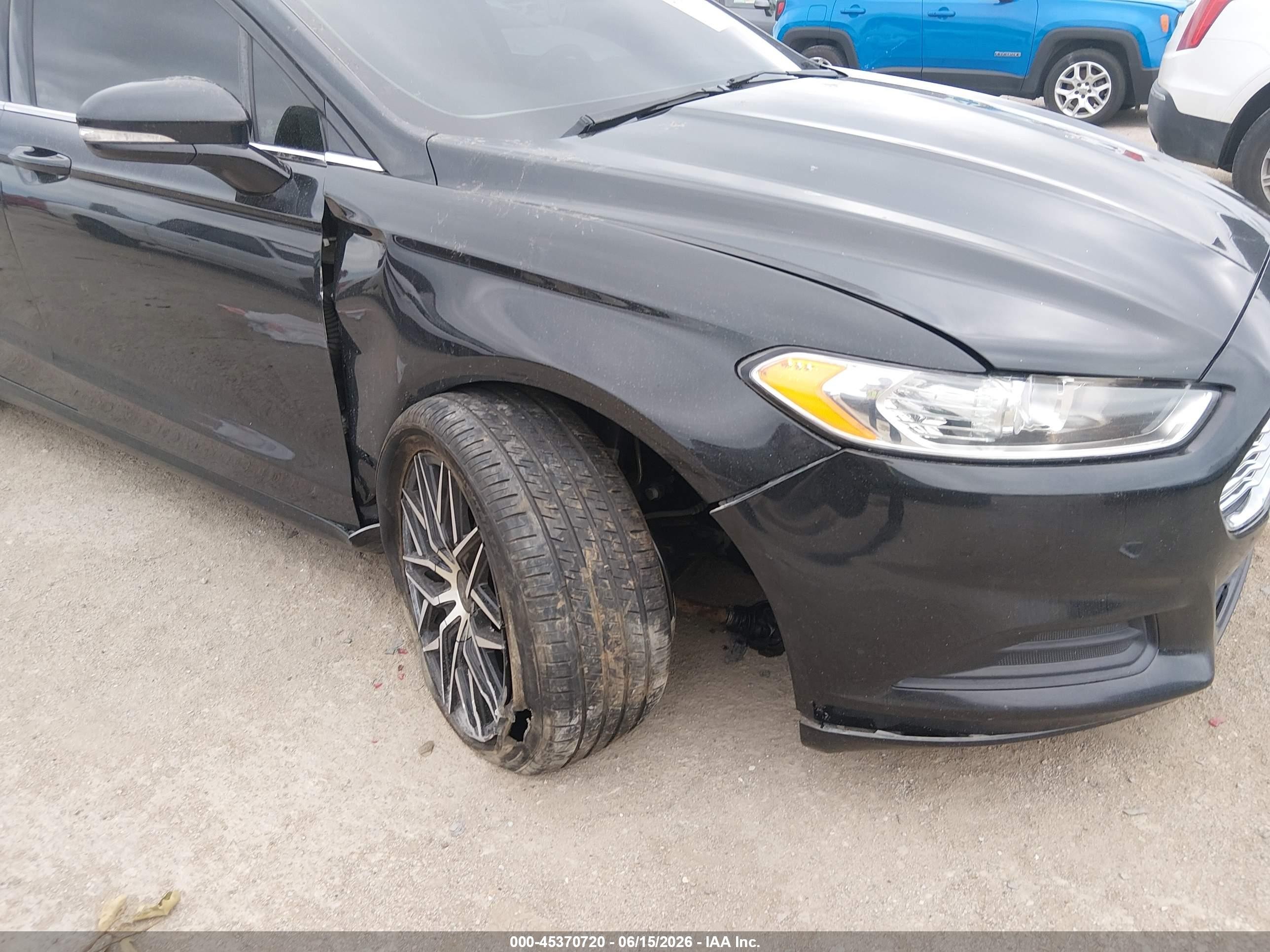 2015 Ford Fusion Se Черный vin: 3FA6P0H78FR239267