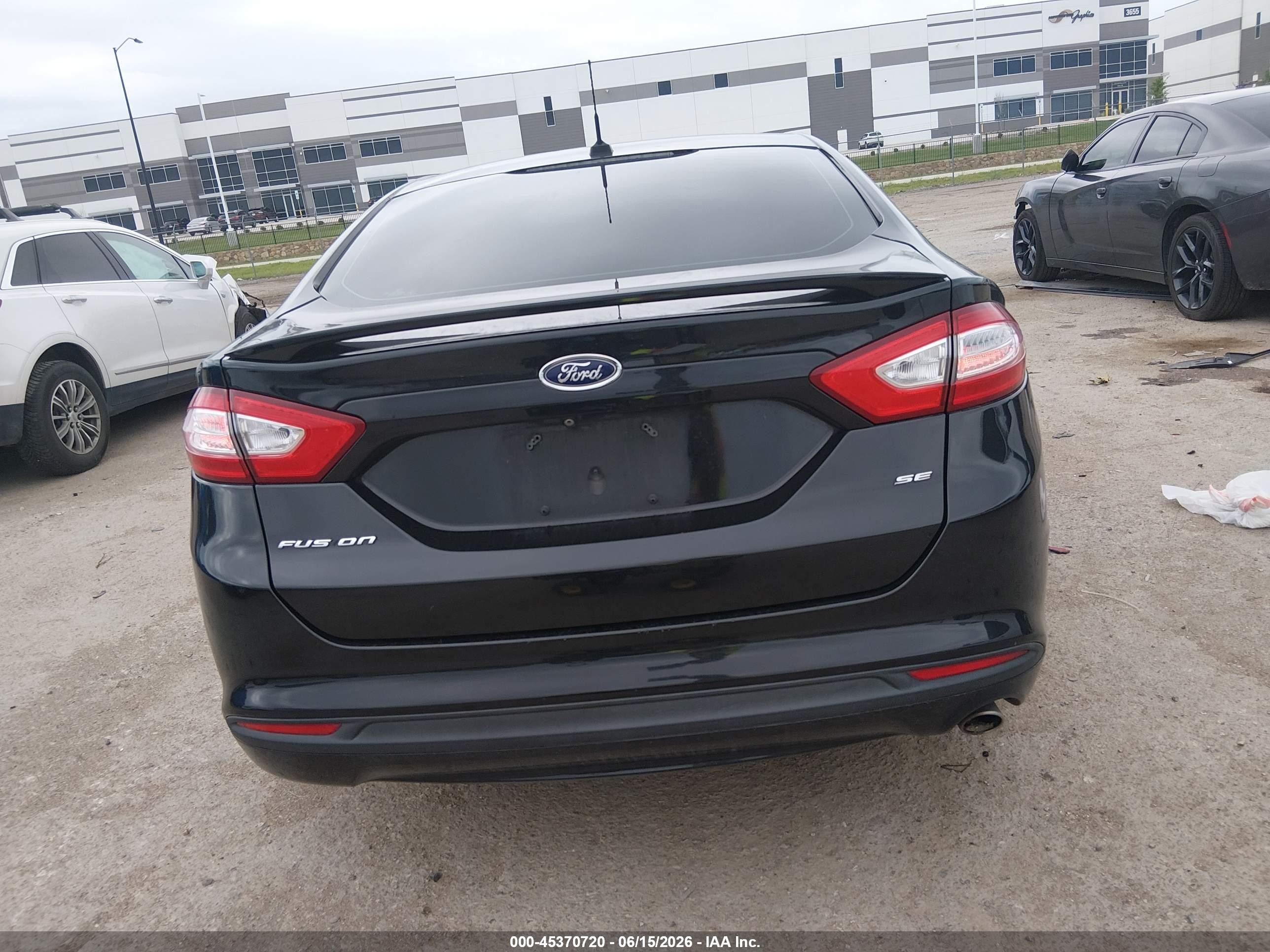 2015 Ford Fusion Se Черный vin: 3FA6P0H78FR239267