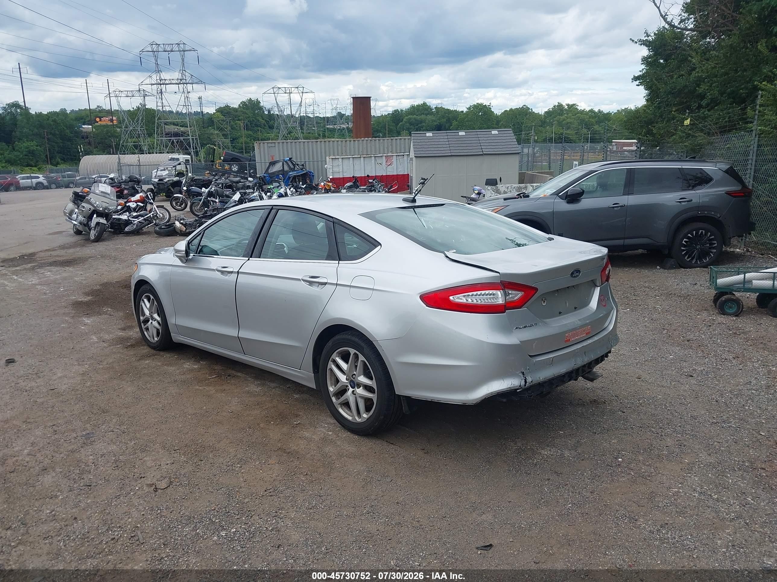 2015 Ford Fusion Se Silver vin: 3FA6P0H78FR241309