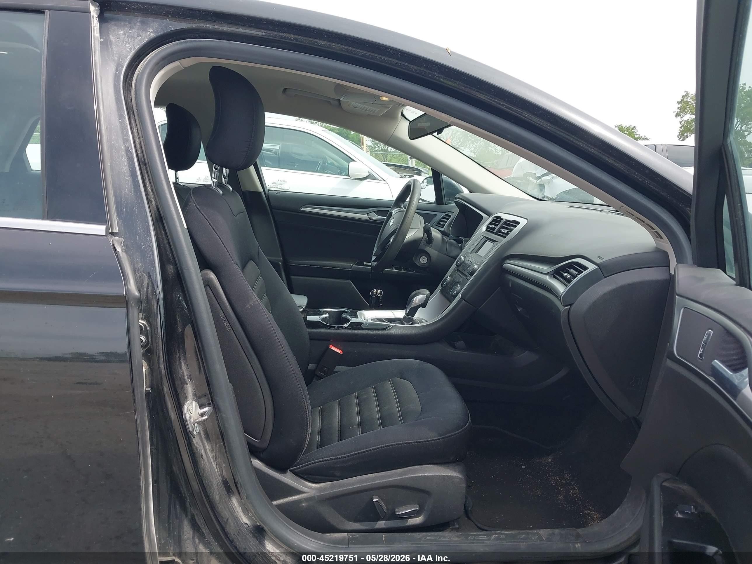 2015 Ford Fusion Se Black vin: 3FA6P0H78FR252410