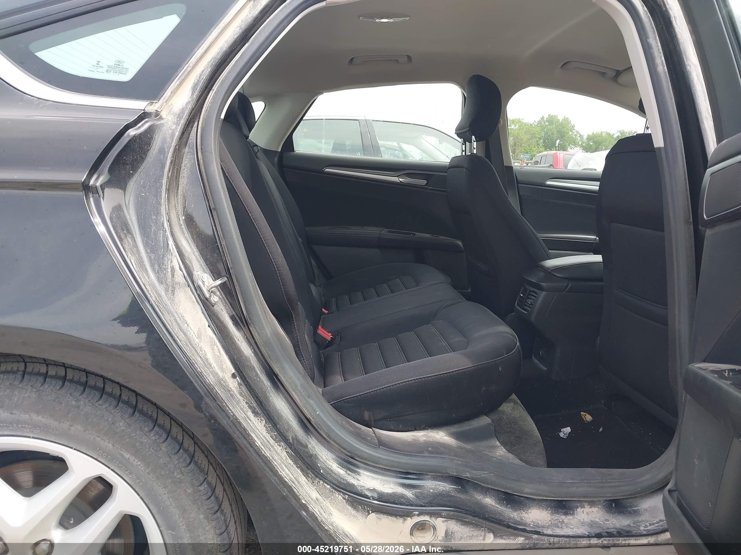2015 Ford Fusion Se Black vin: 3FA6P0H78FR252410
