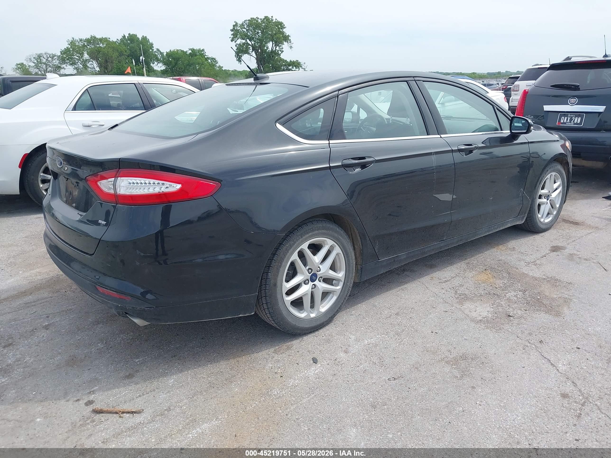 2015 Ford Fusion Se Black vin: 3FA6P0H78FR252410