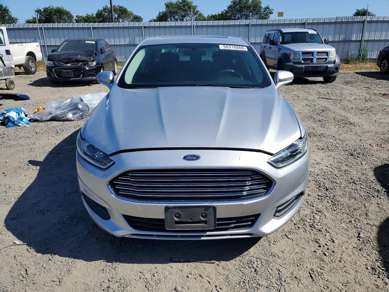 2016 Ford Fusion Se Silver vin: 3FA6P0H78GR175247