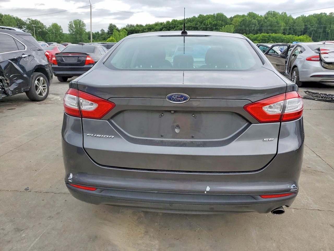 2016 Ford Fusion Se Gray vin: 3FA6P0H78GR207520