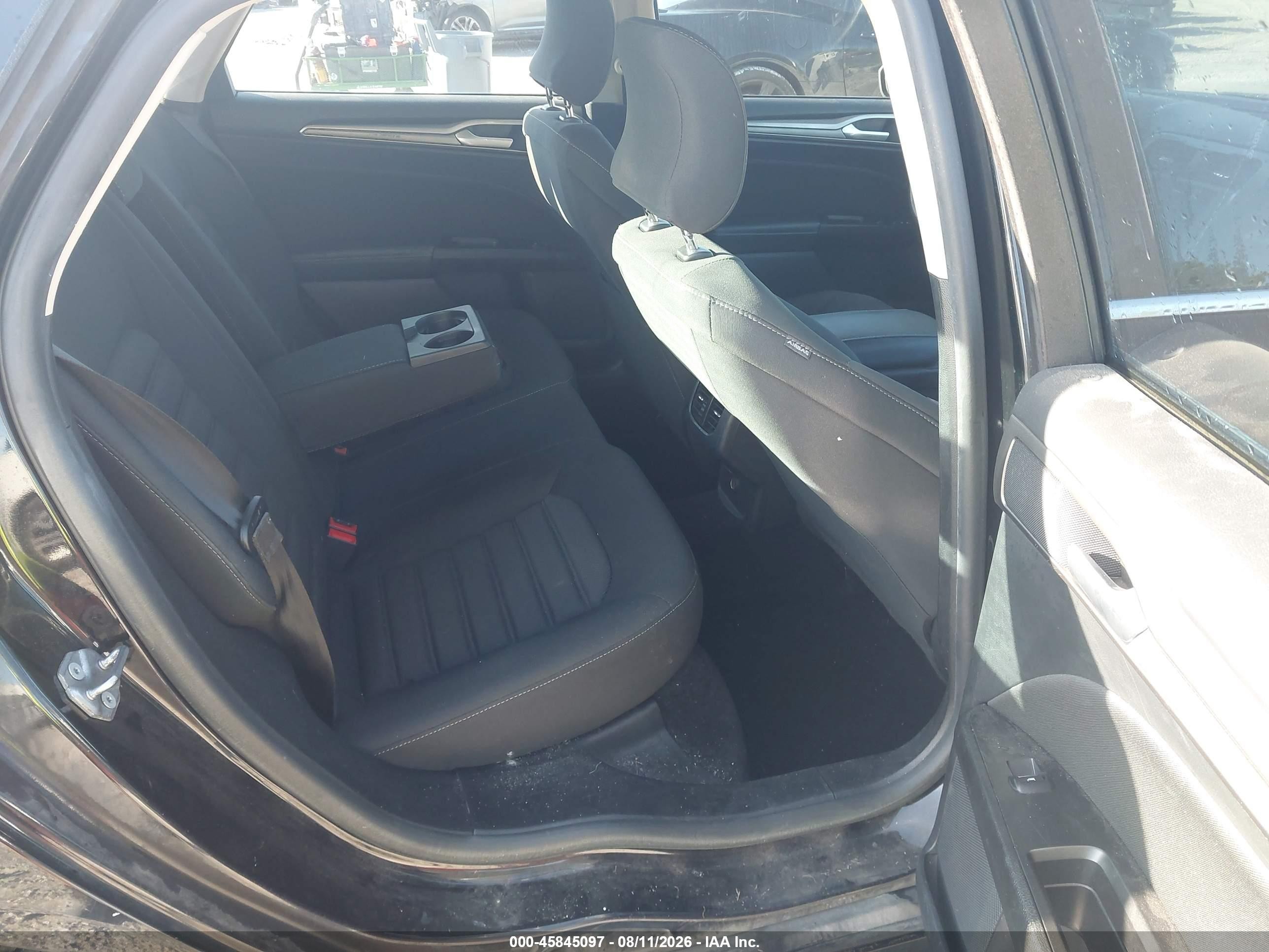 2017 Ford Fusion Se Black vin: 3FA6P0H78HR392833