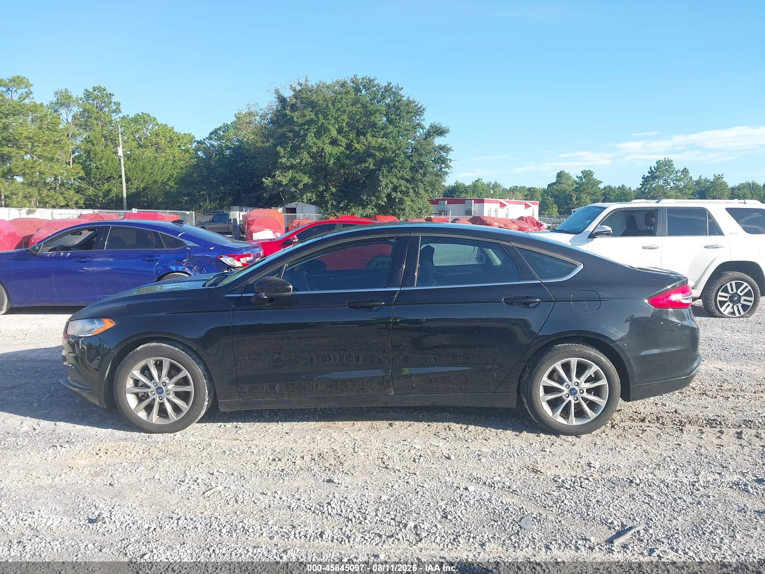 2017 Ford Fusion Se Black vin: 3FA6P0H78HR392833