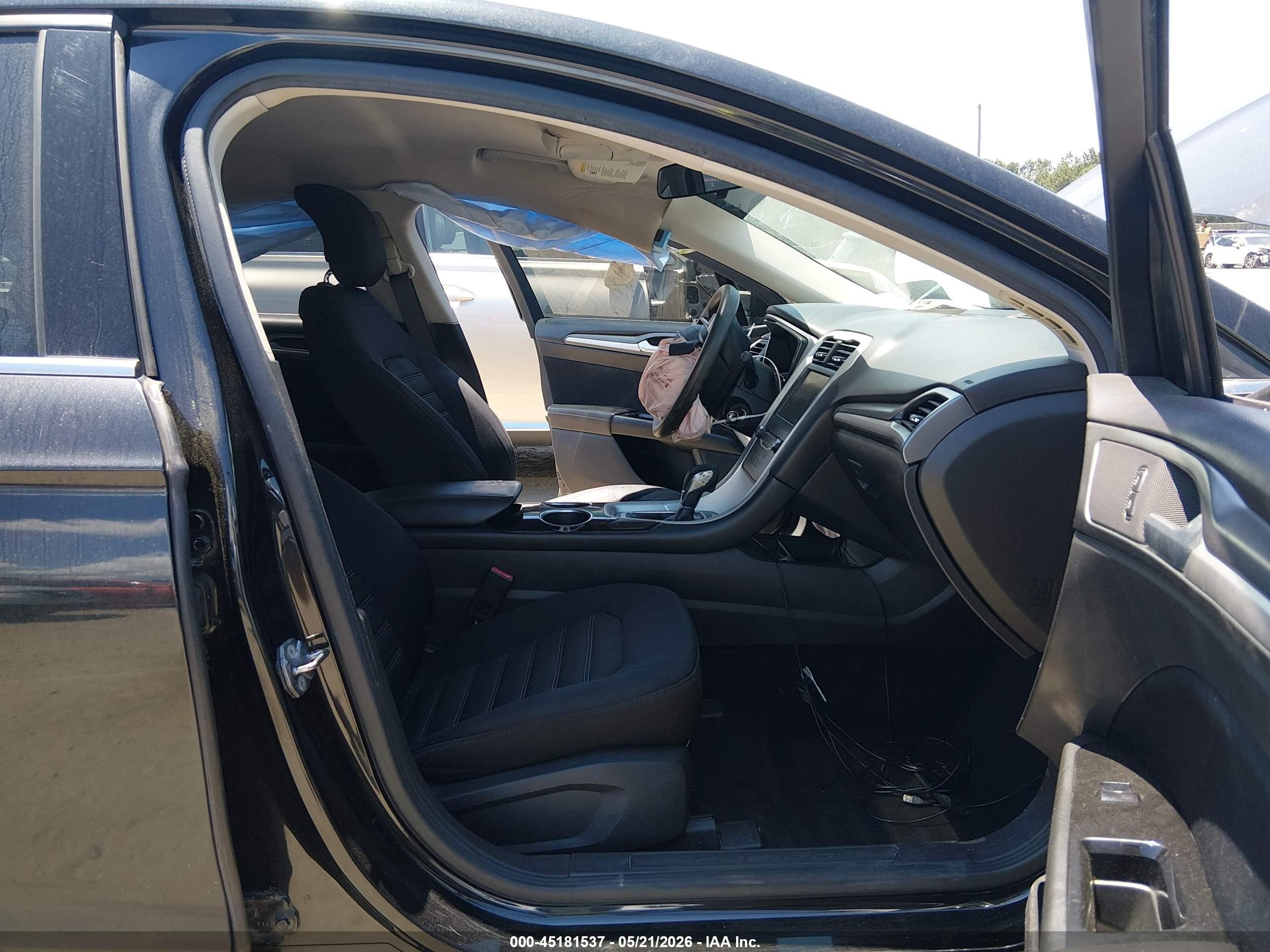 2013 Ford Fusion Se Black vin: 3FA6P0H79DR116512