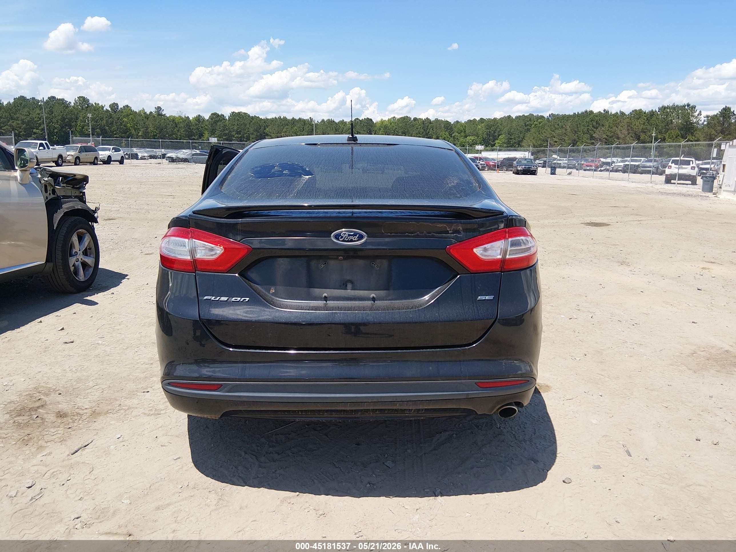 2013 Ford Fusion Se Black vin: 3FA6P0H79DR116512