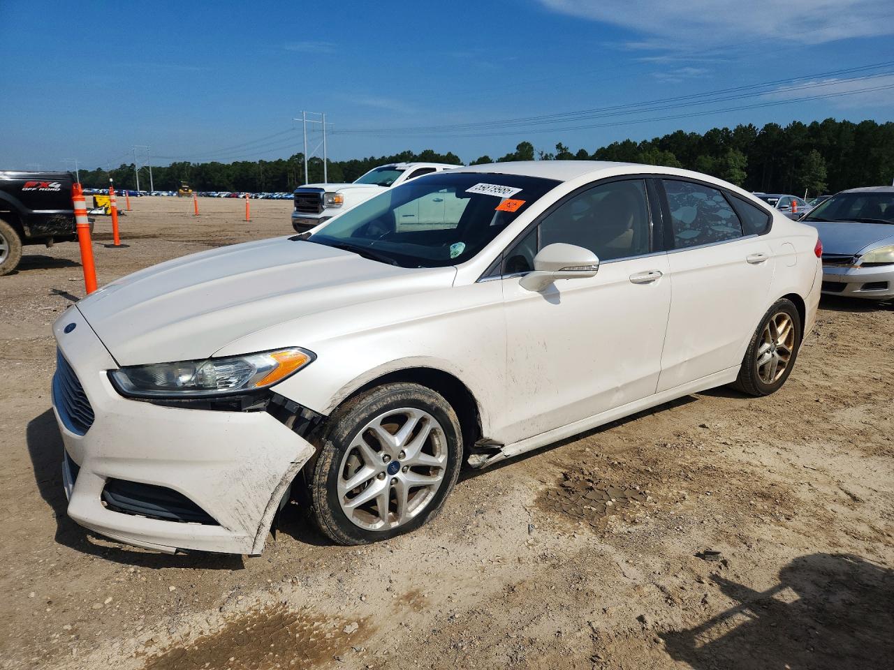 2013 Ford Fusion Se White vin: 3FA6P0H79DR116719