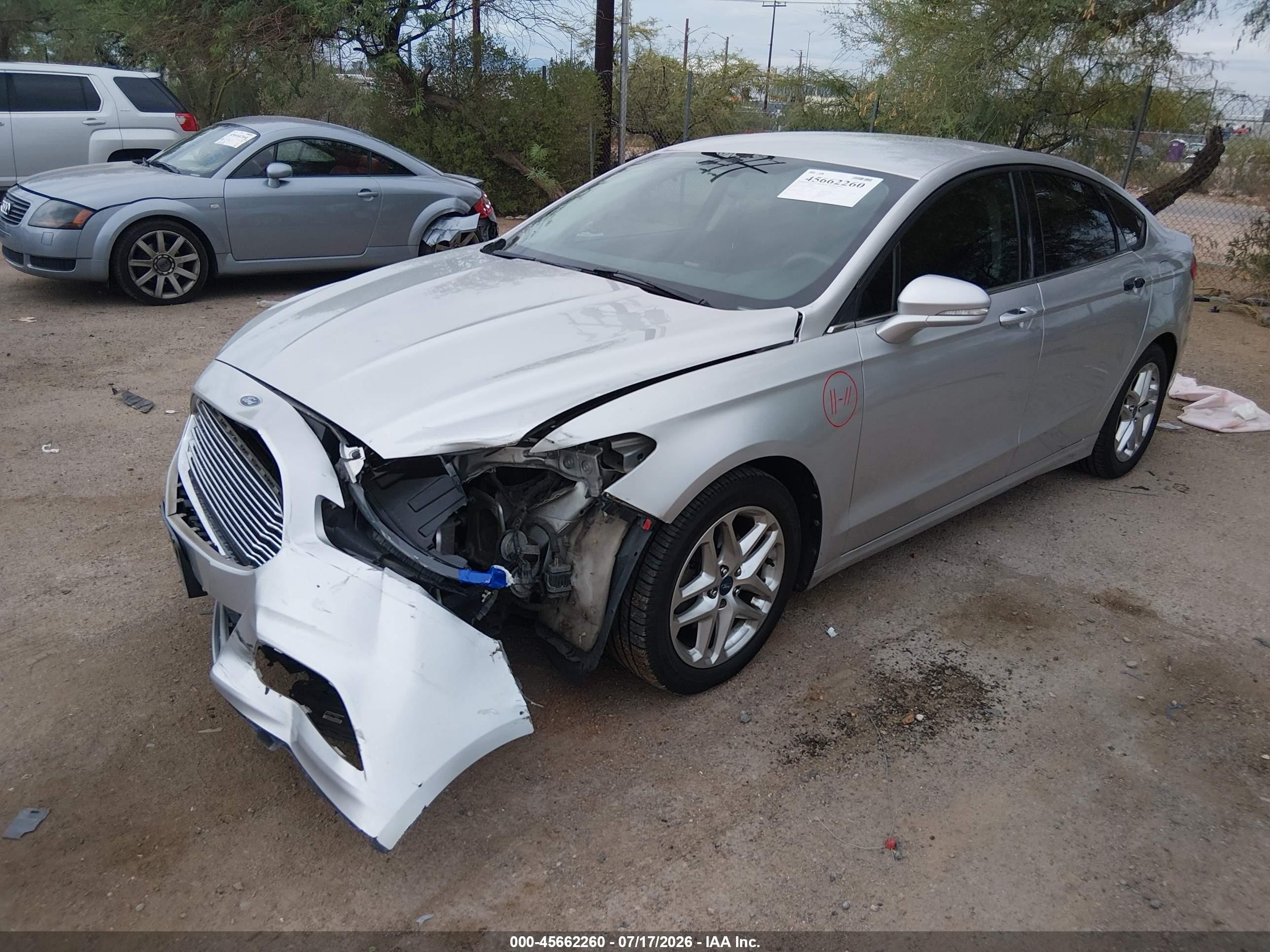 2013 Ford Fusion Se Silver vin: 3FA6P0H79DR126831
