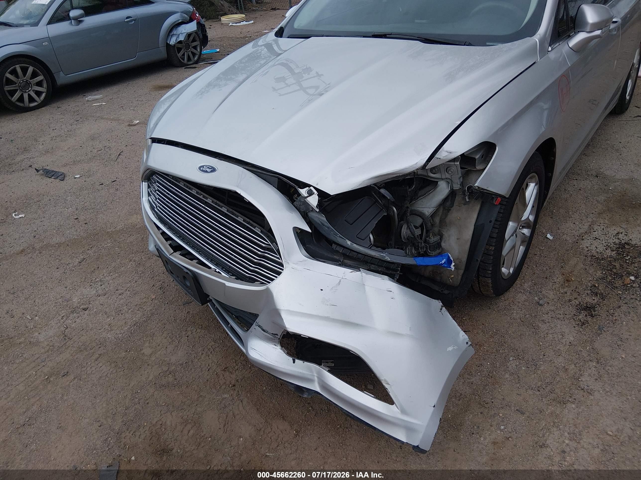 2013 Ford Fusion Se Silver vin: 3FA6P0H79DR126831