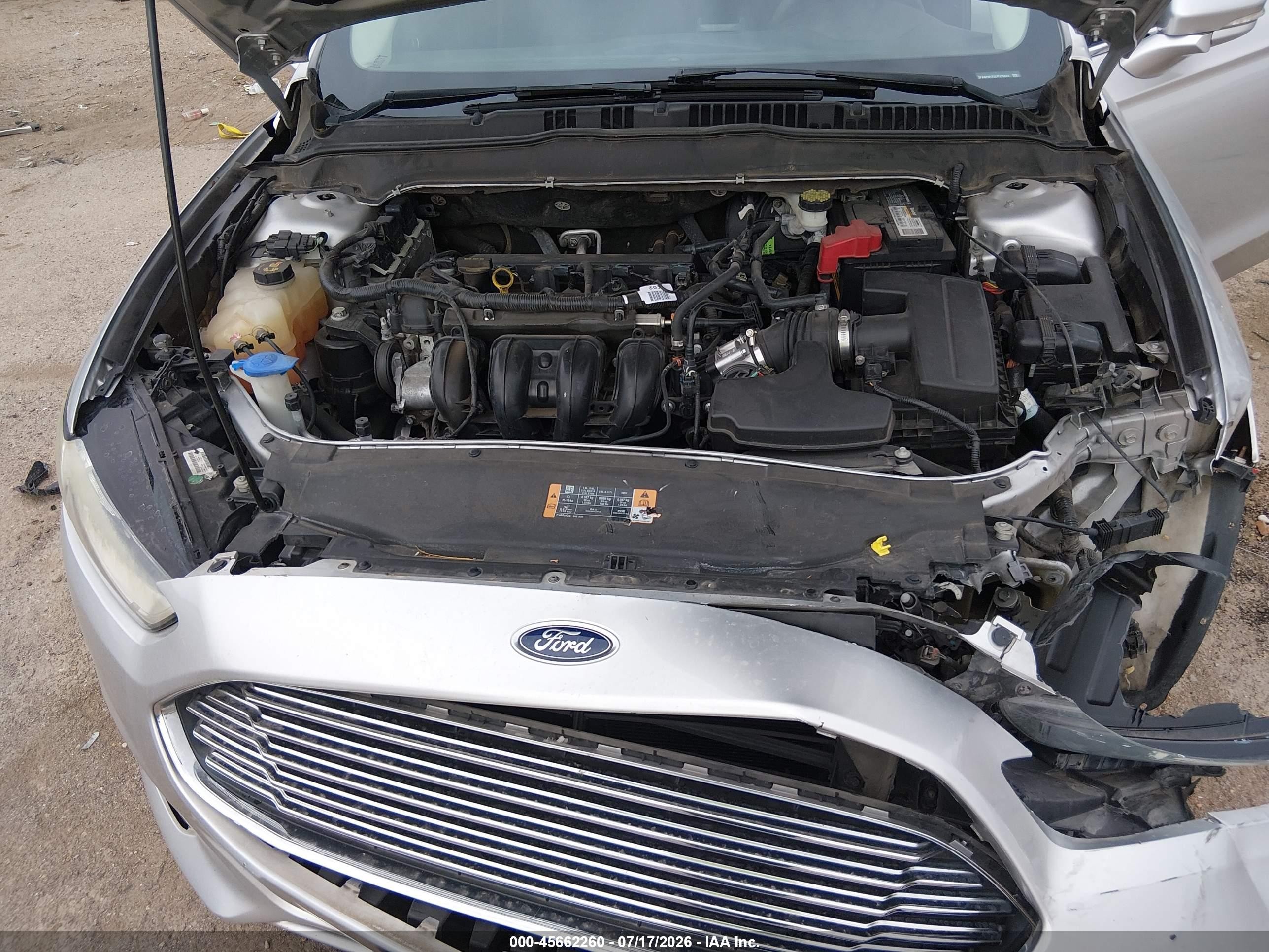 2013 Ford Fusion Se Silver vin: 3FA6P0H79DR126831
