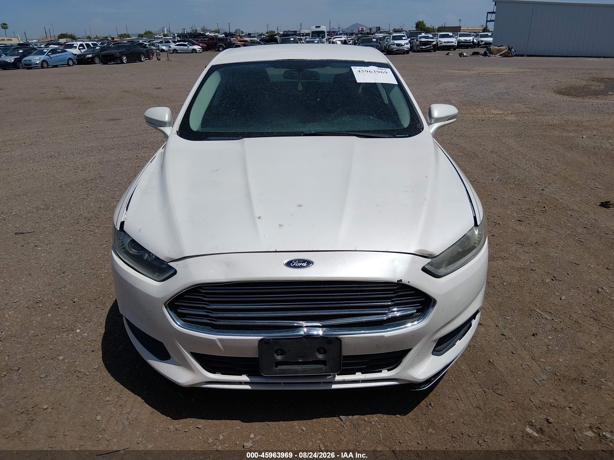 2013 Ford Fusion Se White vin: 3FA6P0H79DR131544