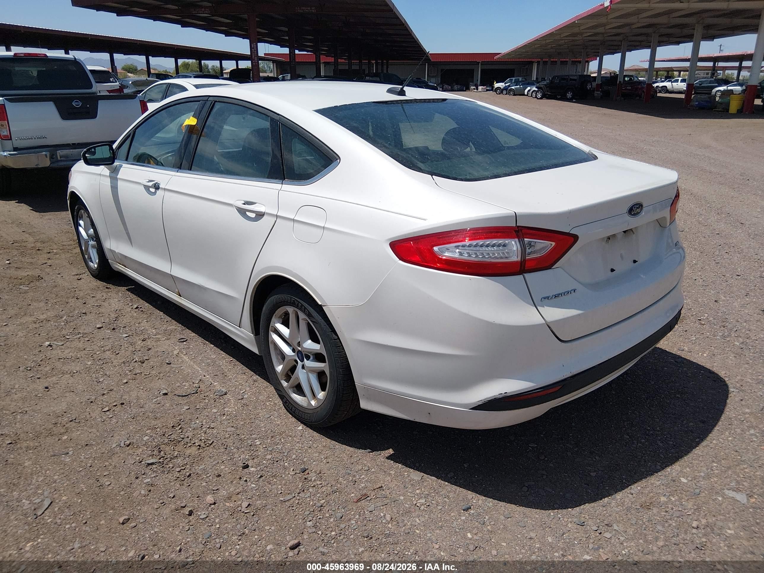 2013 Ford Fusion Se White vin: 3FA6P0H79DR131544