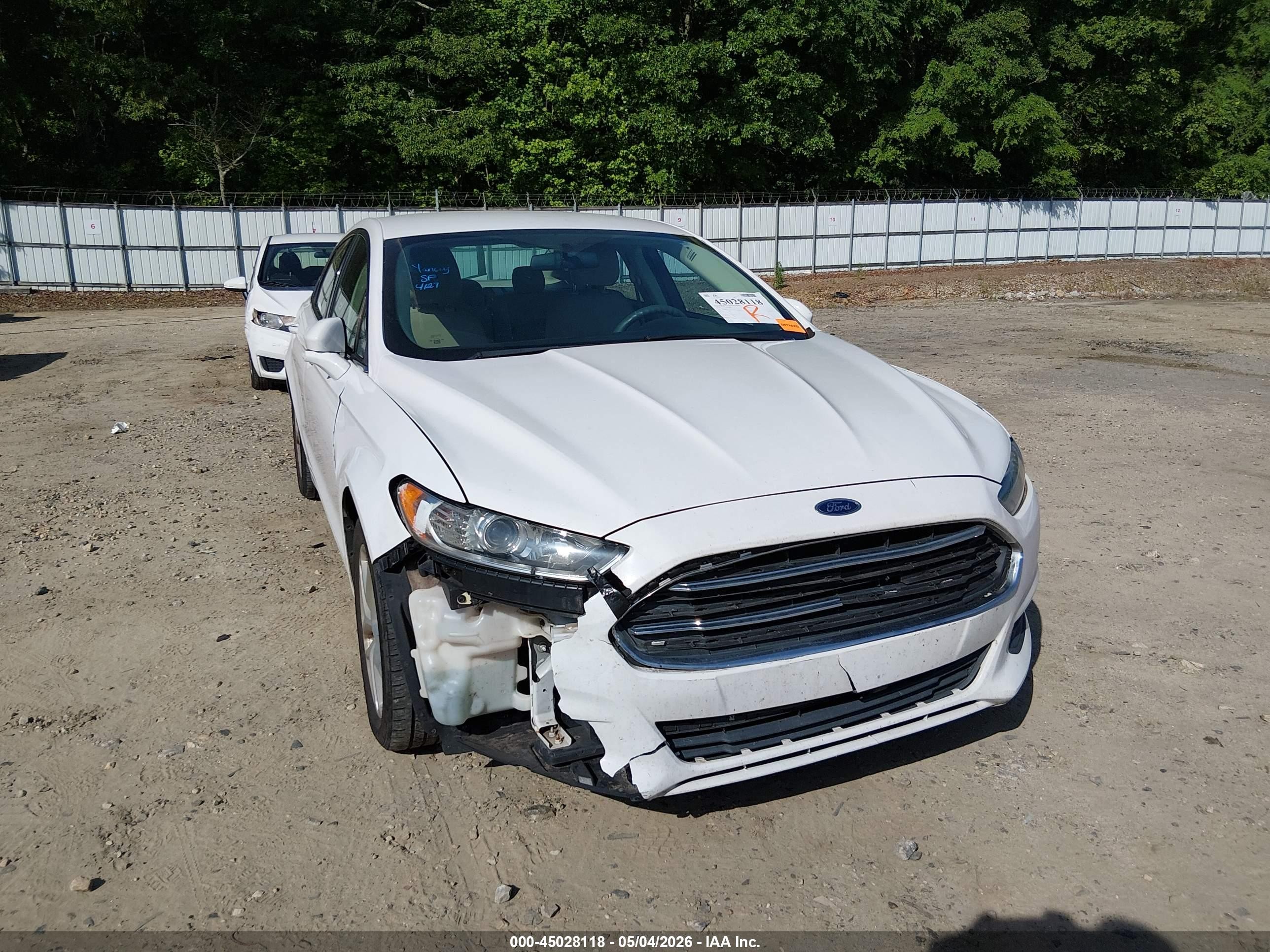 2013 Ford Fusion Se White vin: 3FA6P0H79DR146674