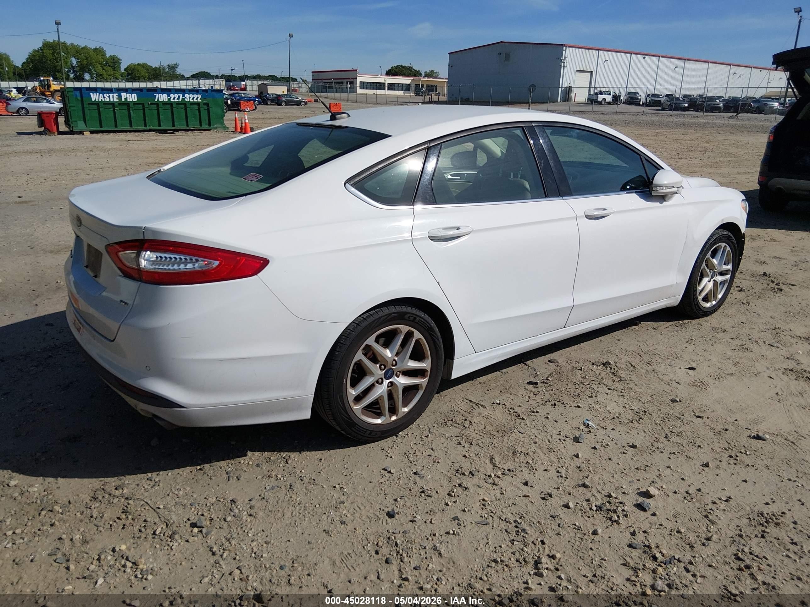 2013 Ford Fusion Se White vin: 3FA6P0H79DR146674