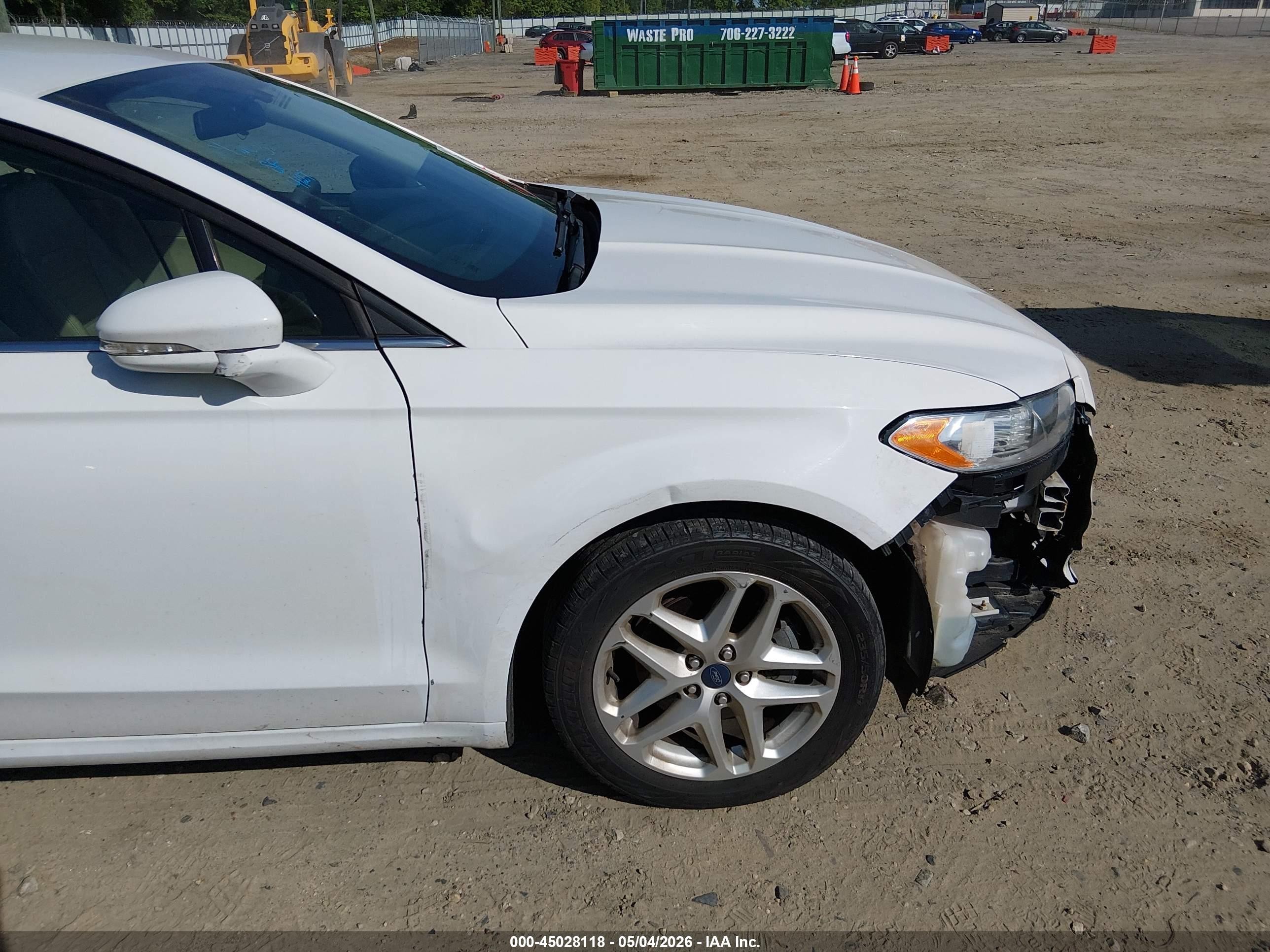 2013 Ford Fusion Se White vin: 3FA6P0H79DR146674