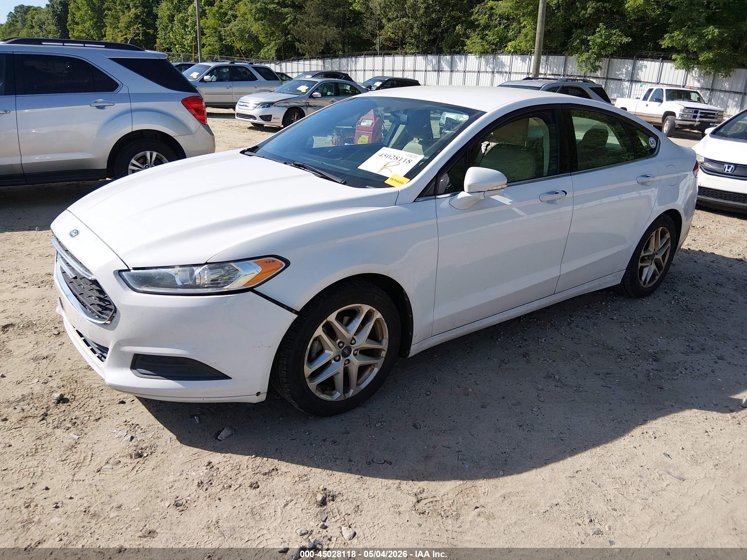 2013 Ford Fusion Se White vin: 3FA6P0H79DR146674