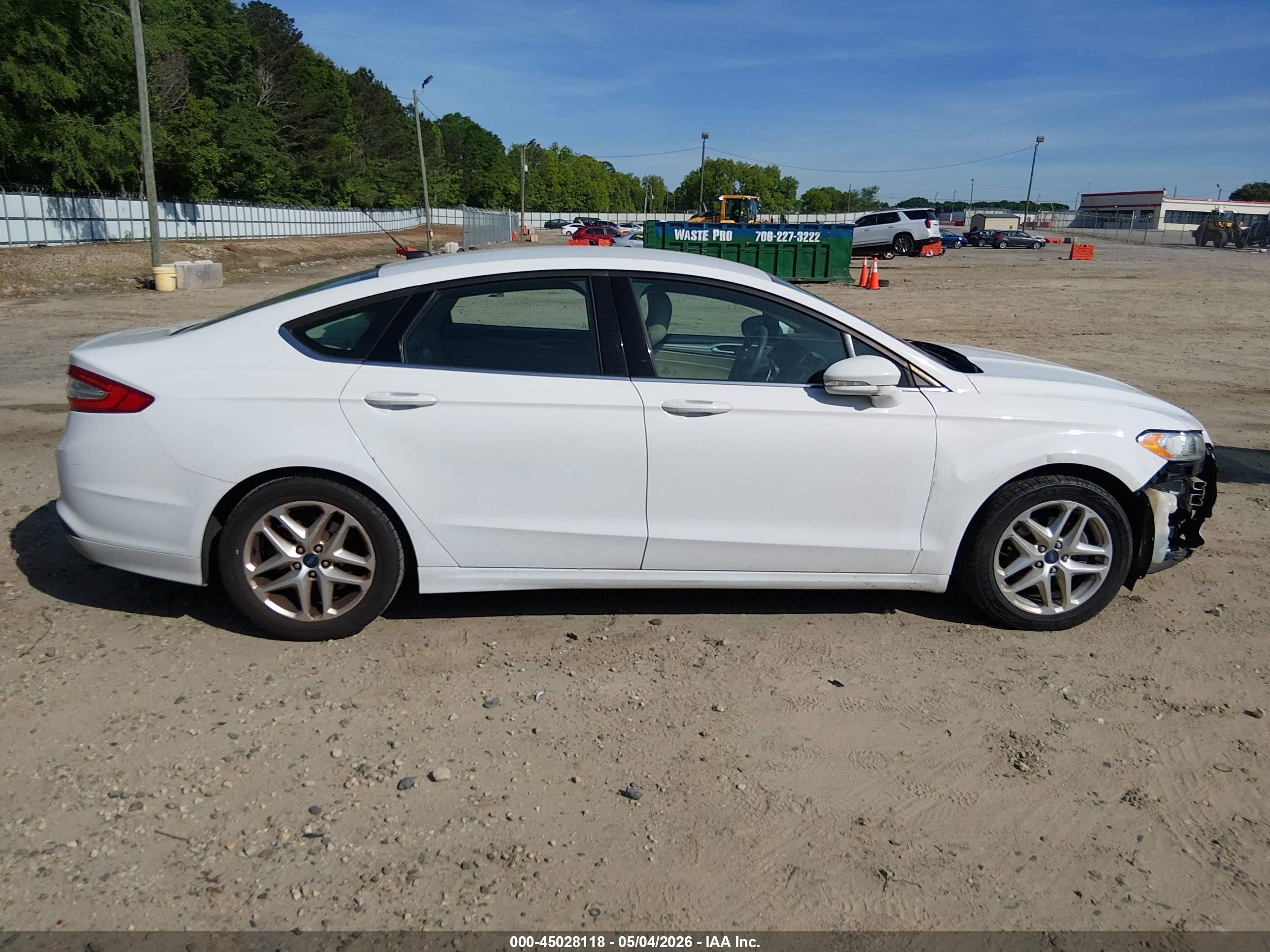 2013 Ford Fusion Se White vin: 3FA6P0H79DR146674