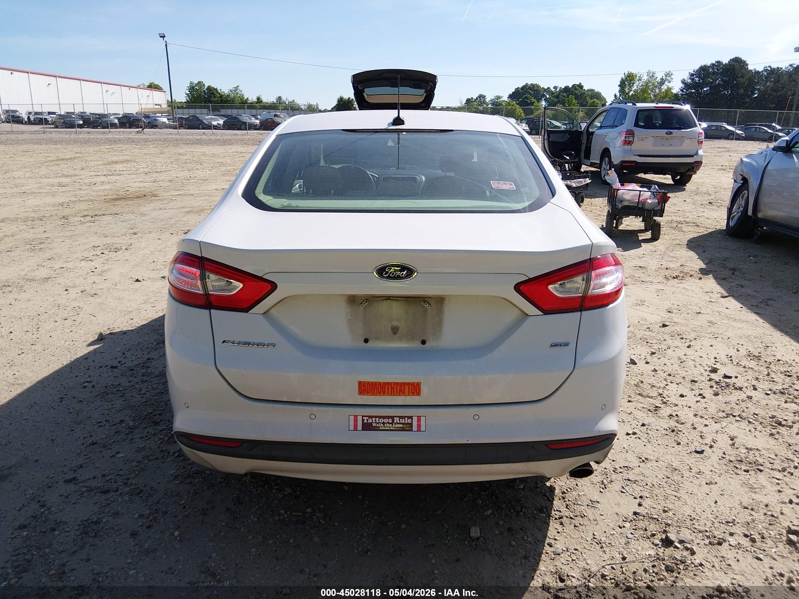 2013 Ford Fusion Se White vin: 3FA6P0H79DR146674