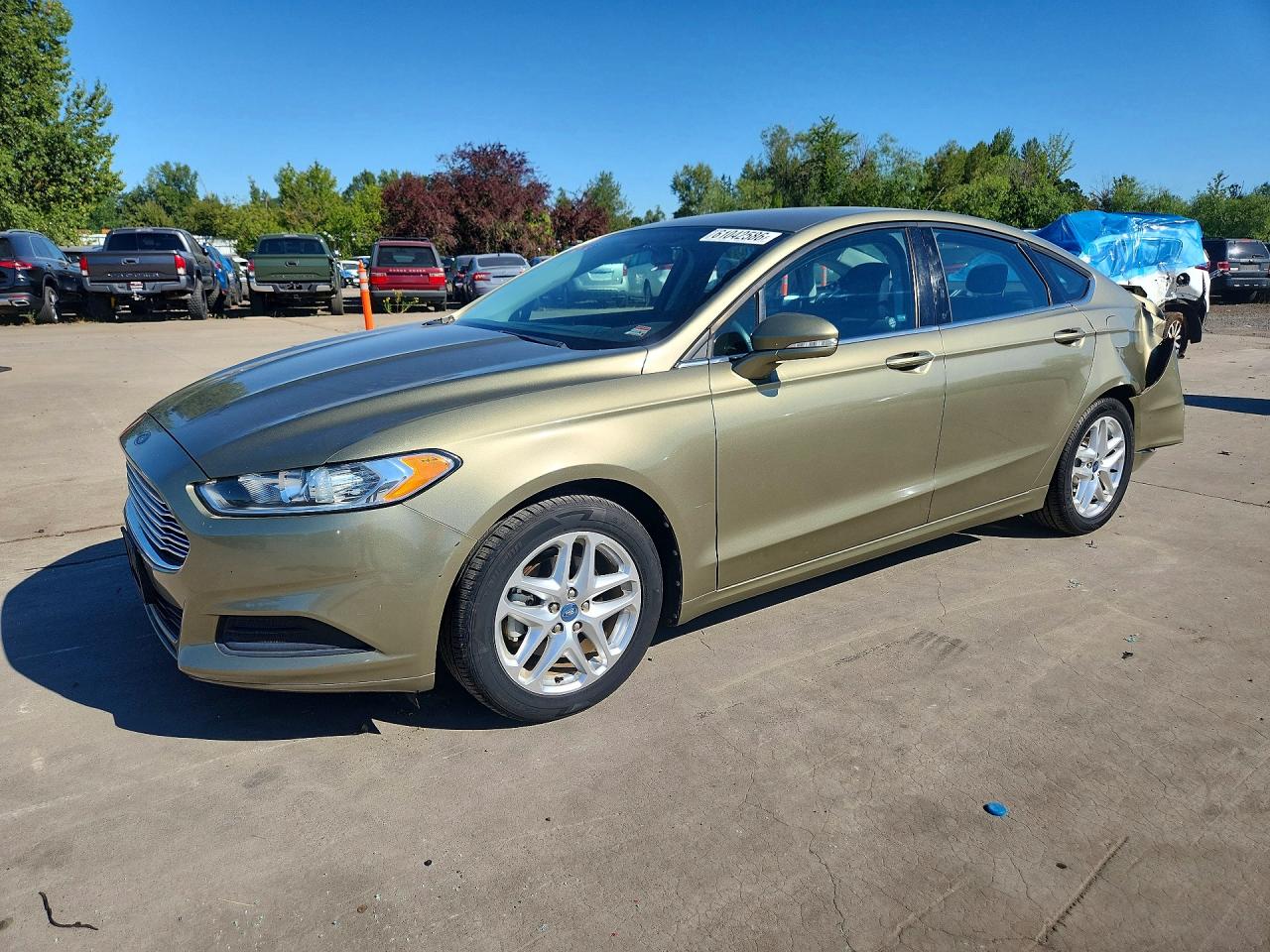 2013 Ford Fusion Se Green vin: 3FA6P0H79DR203925