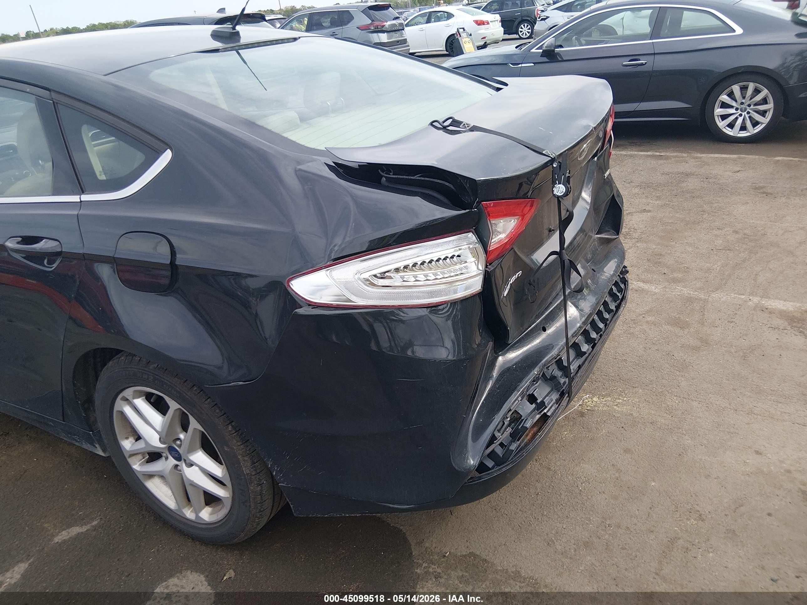 2013 Ford Fusion Se Black vin: 3FA6P0H79DR211006