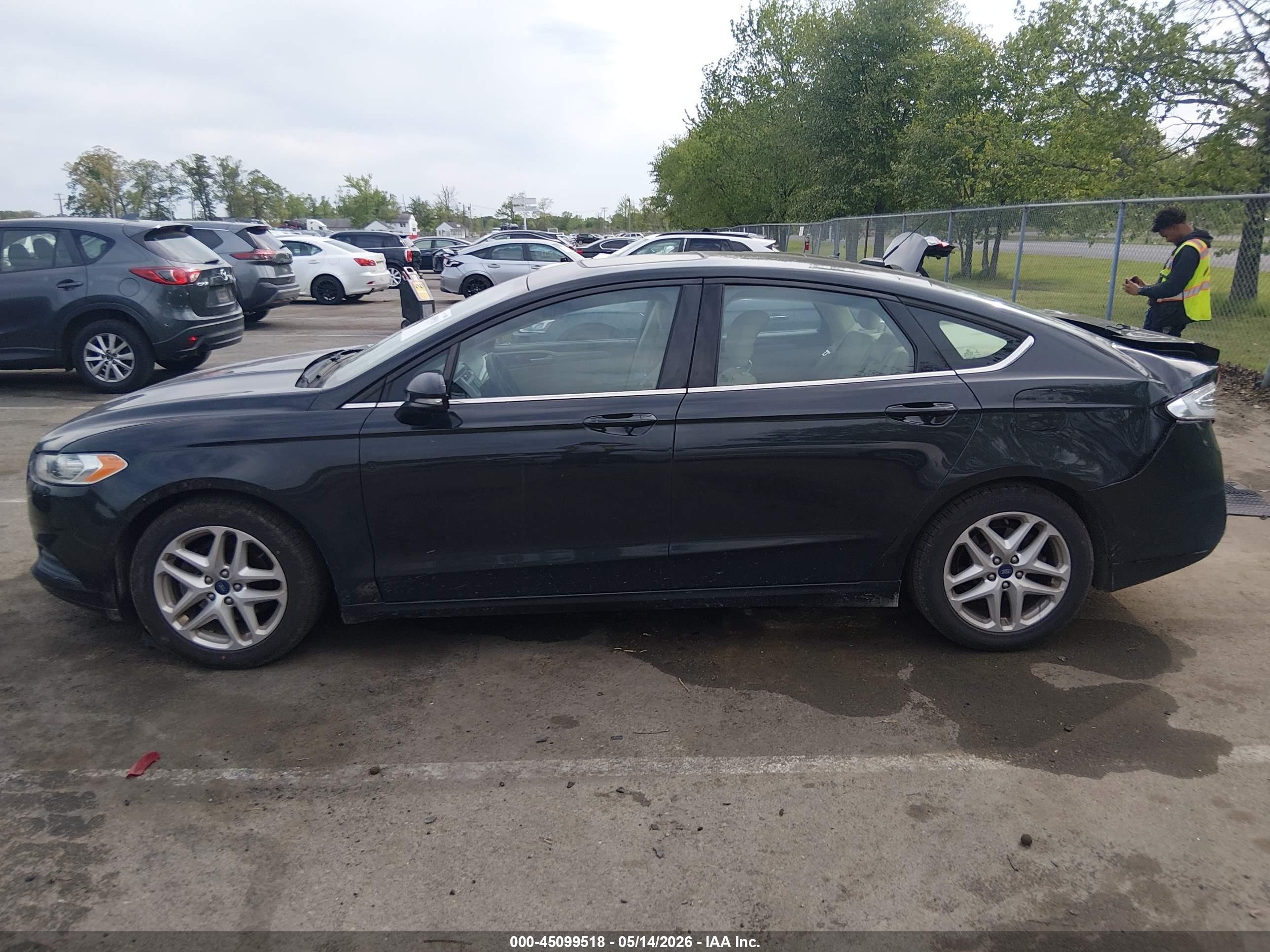 2013 Ford Fusion Se Black vin: 3FA6P0H79DR211006