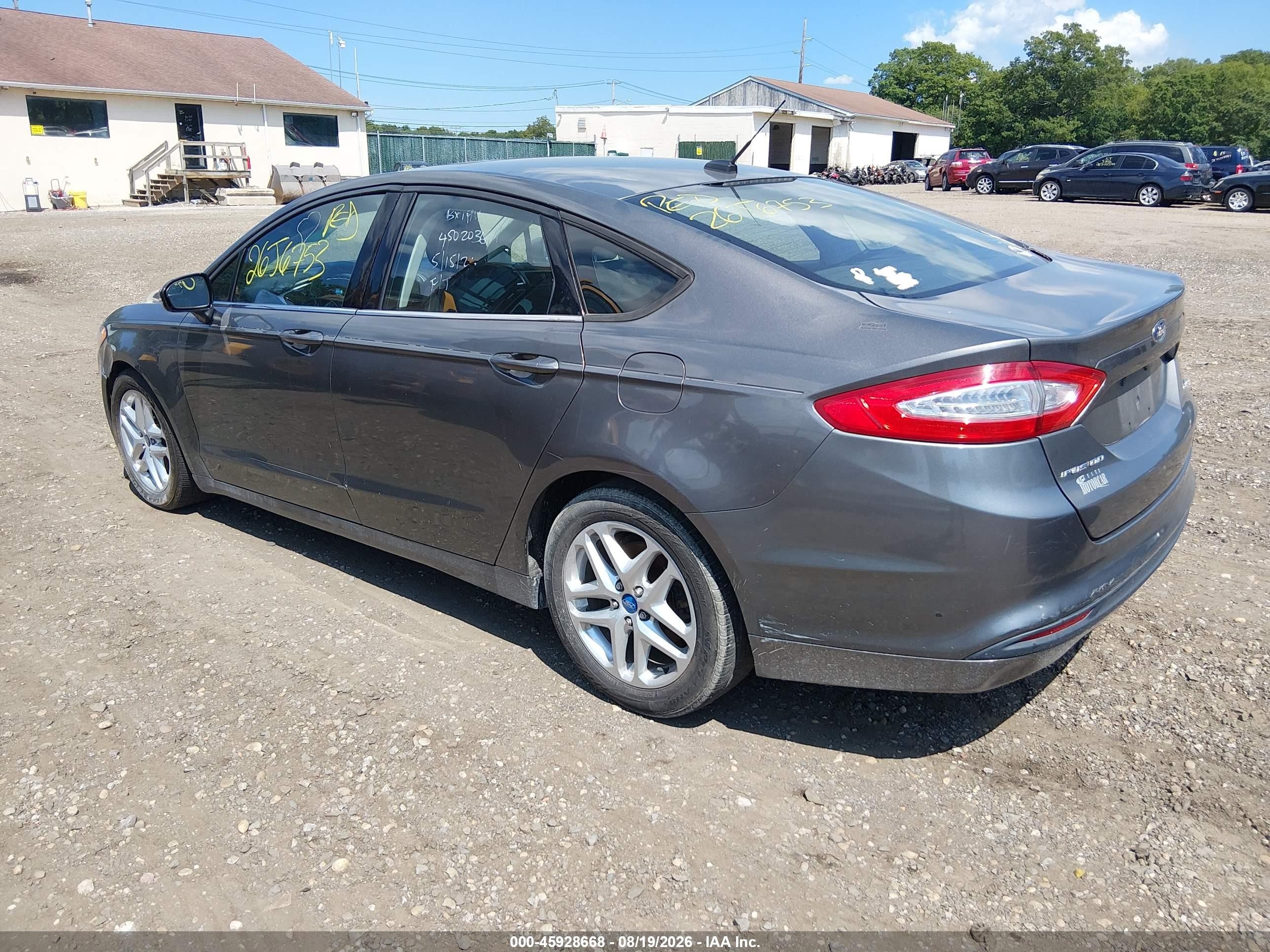 2013 Ford Fusion Se Gray vin: 3FA6P0H79DR220434