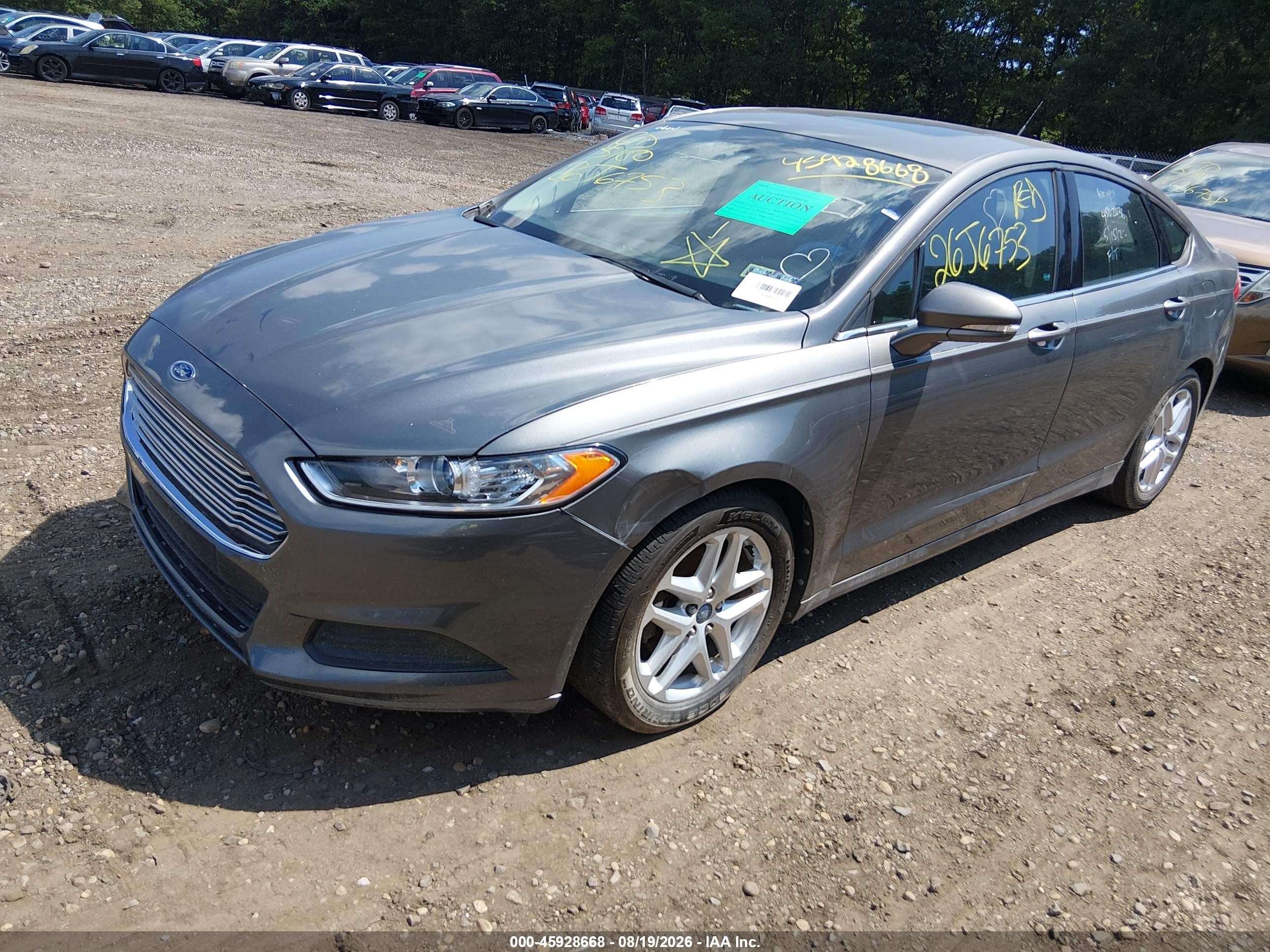 2013 Ford Fusion Se Gray vin: 3FA6P0H79DR220434