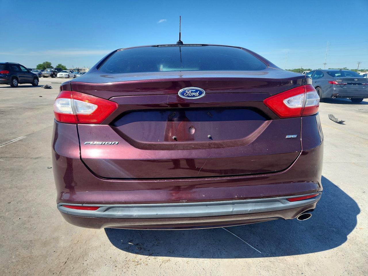 2013 Ford Fusion Se Burgundy vin: 3FA6P0H79DR227948