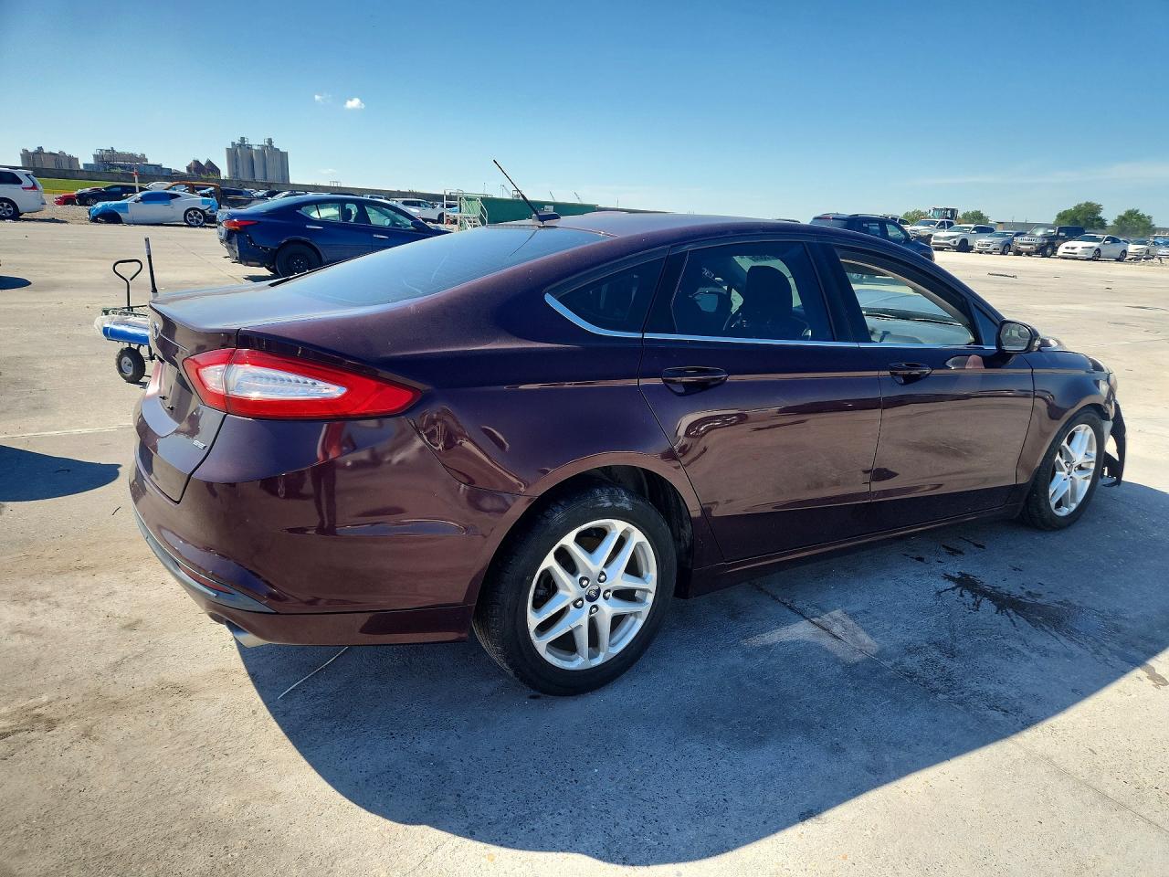 2013 Ford Fusion Se Burgundy vin: 3FA6P0H79DR227948