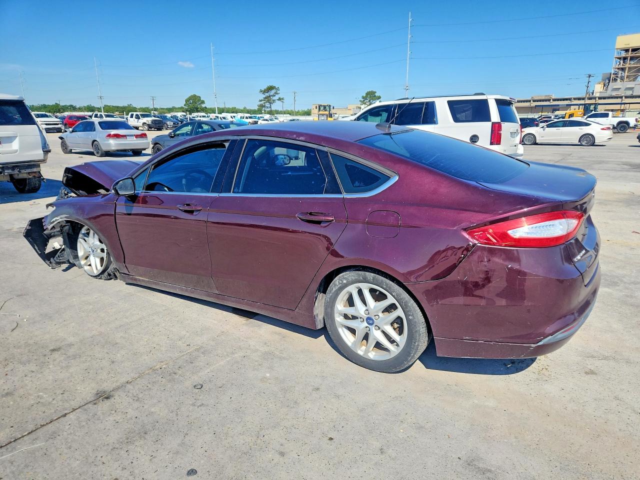 2013 Ford Fusion Se Burgundy vin: 3FA6P0H79DR227948