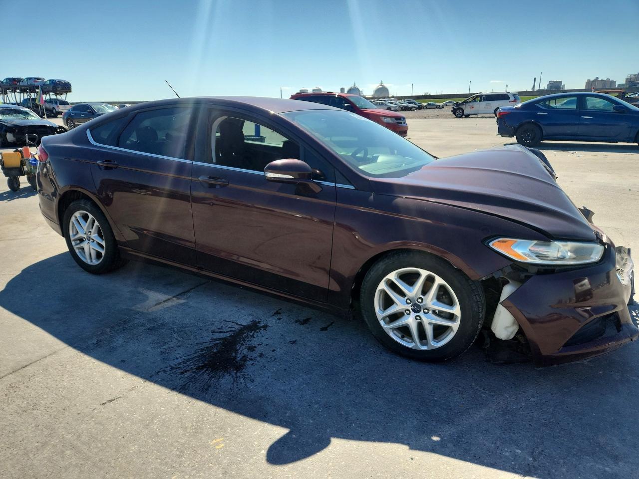 2013 Ford Fusion Se Burgundy vin: 3FA6P0H79DR227948