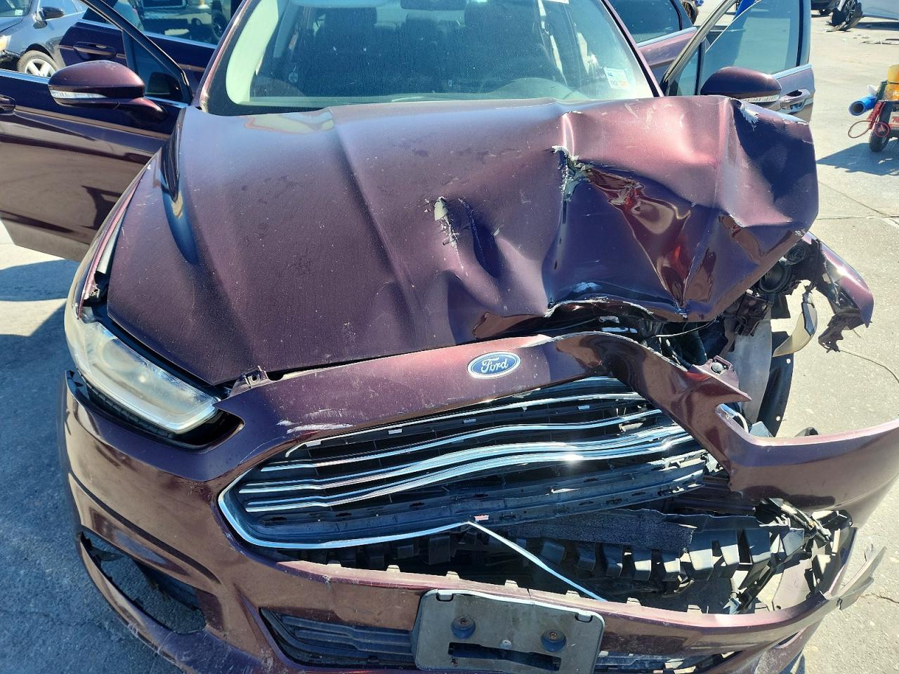 2013 Ford Fusion Se Burgundy vin: 3FA6P0H79DR227948