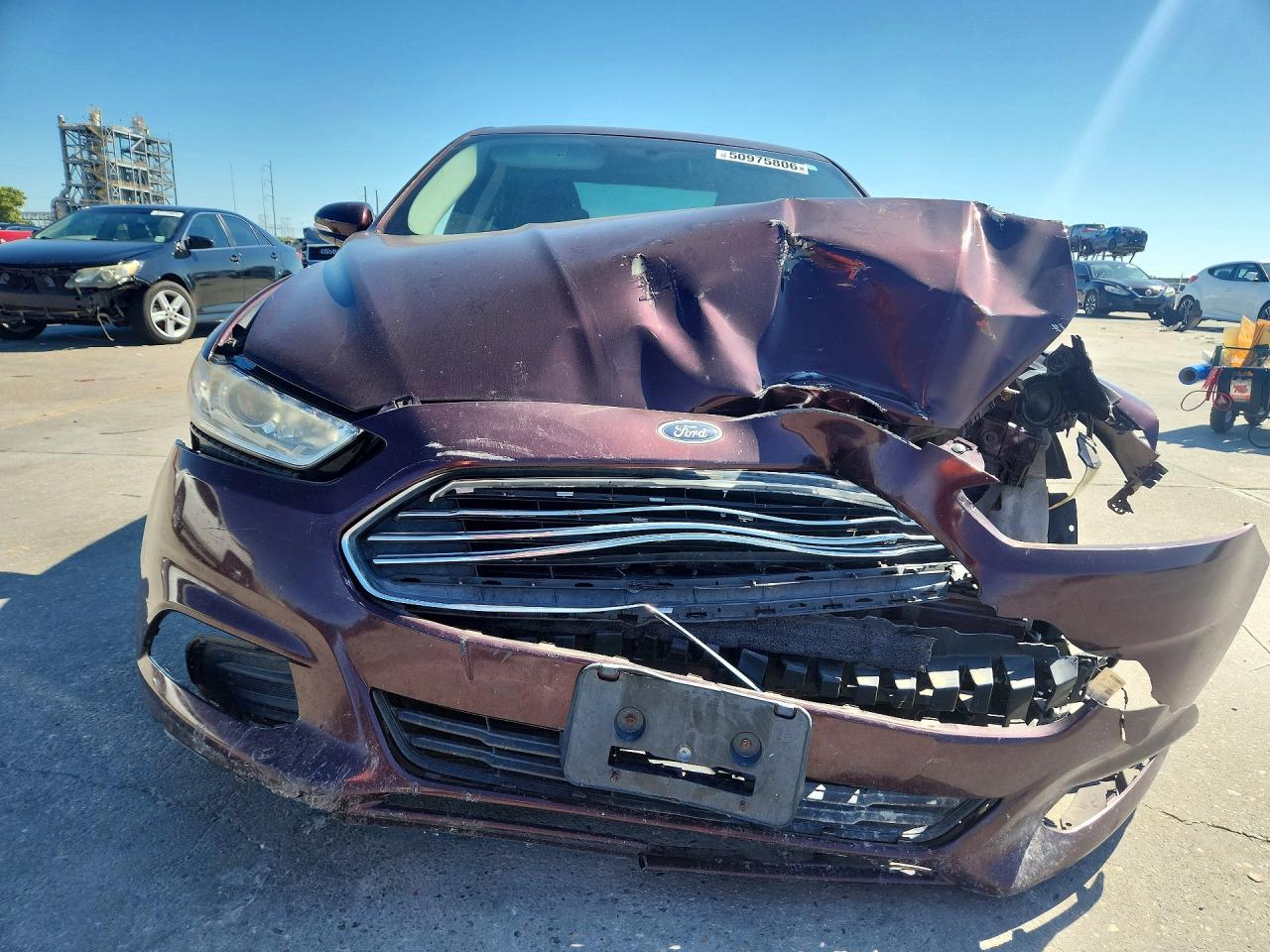 2013 Ford Fusion Se Burgundy vin: 3FA6P0H79DR227948