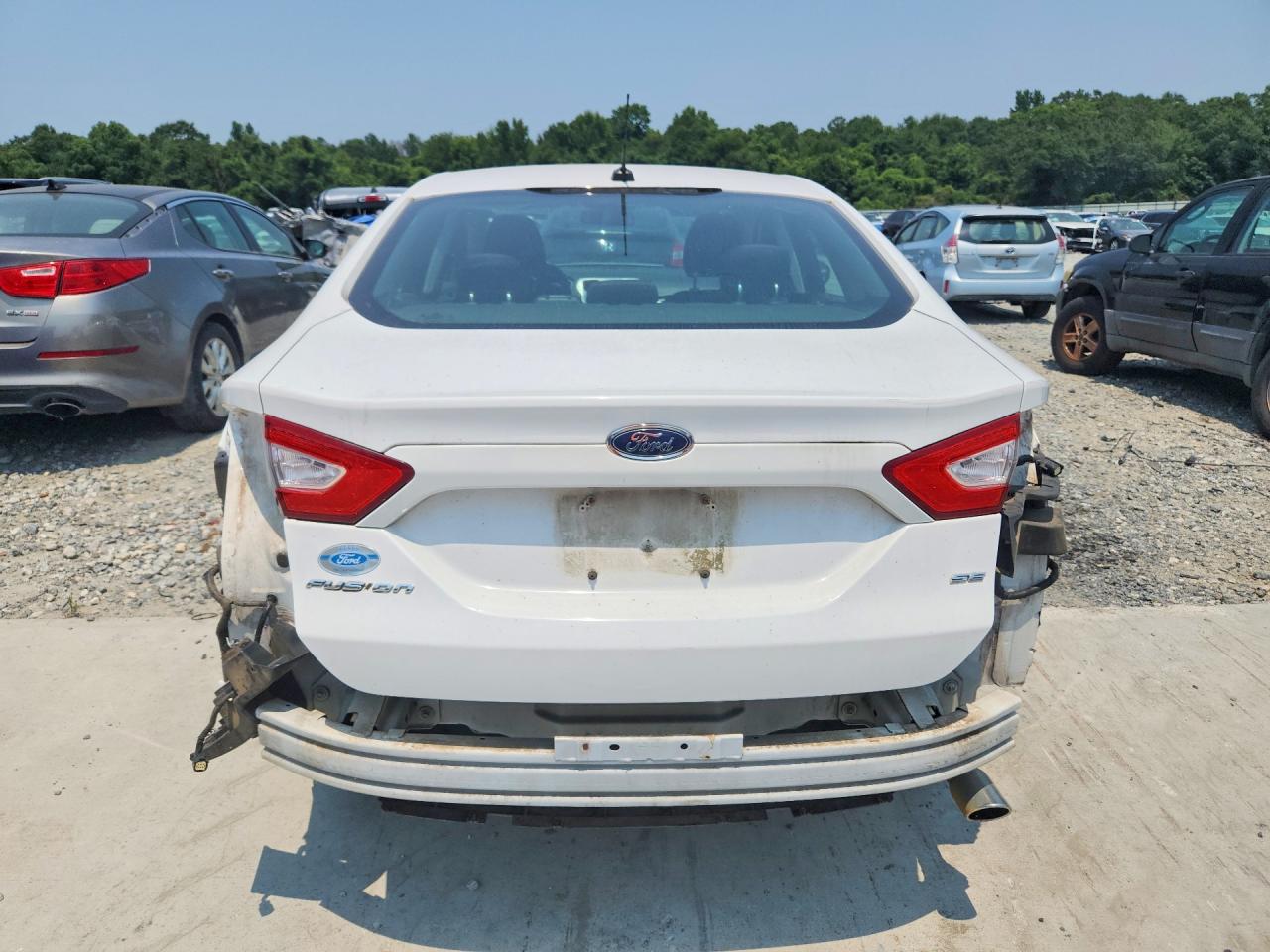 2013 Ford Fusion Se White vin: 3FA6P0H79DR228100