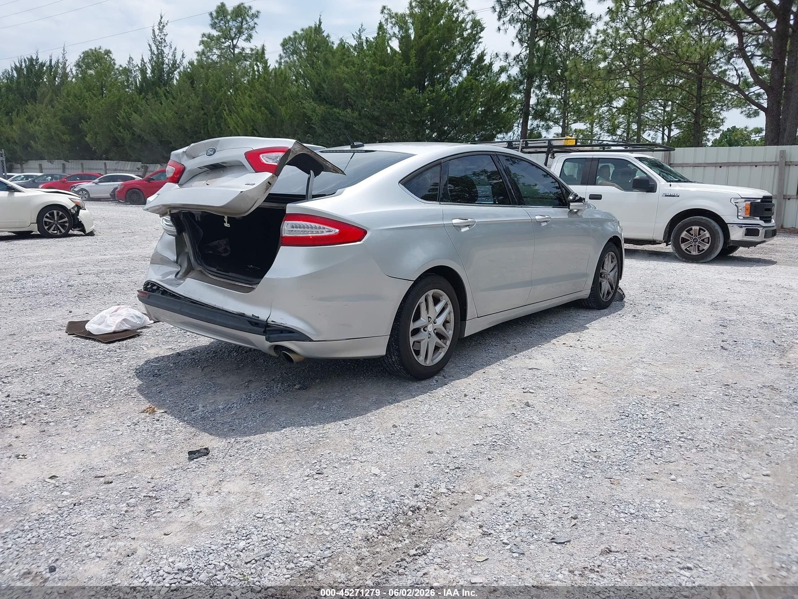 2013 Ford Fusion Se Silver vin: 3FA6P0H79DR256589