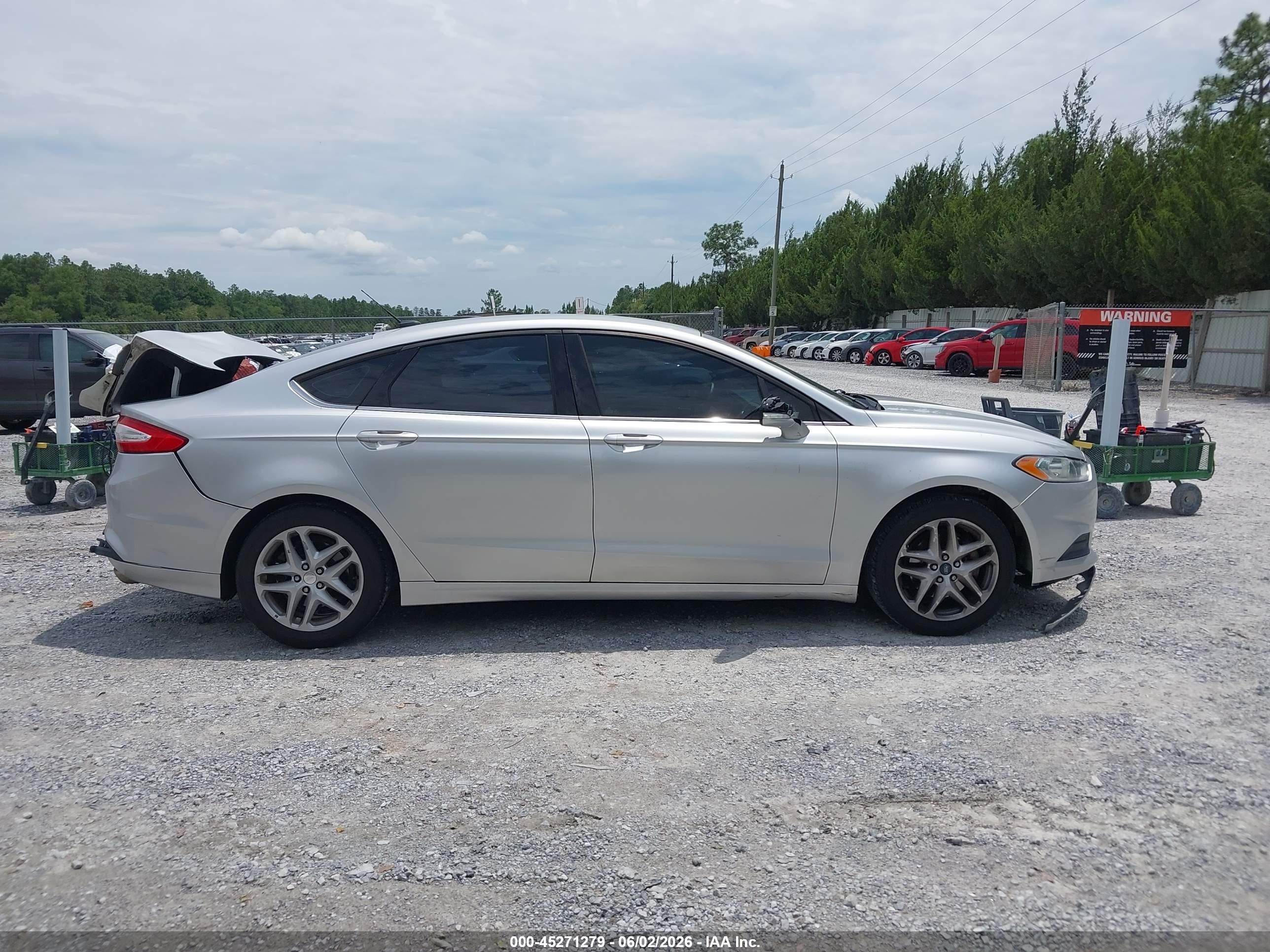 2013 Ford Fusion Se Silver vin: 3FA6P0H79DR256589