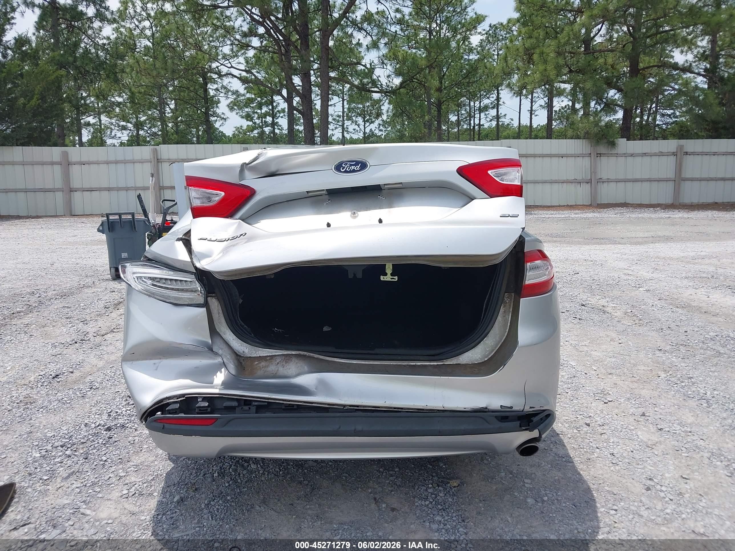 2013 Ford Fusion Se Silver vin: 3FA6P0H79DR256589