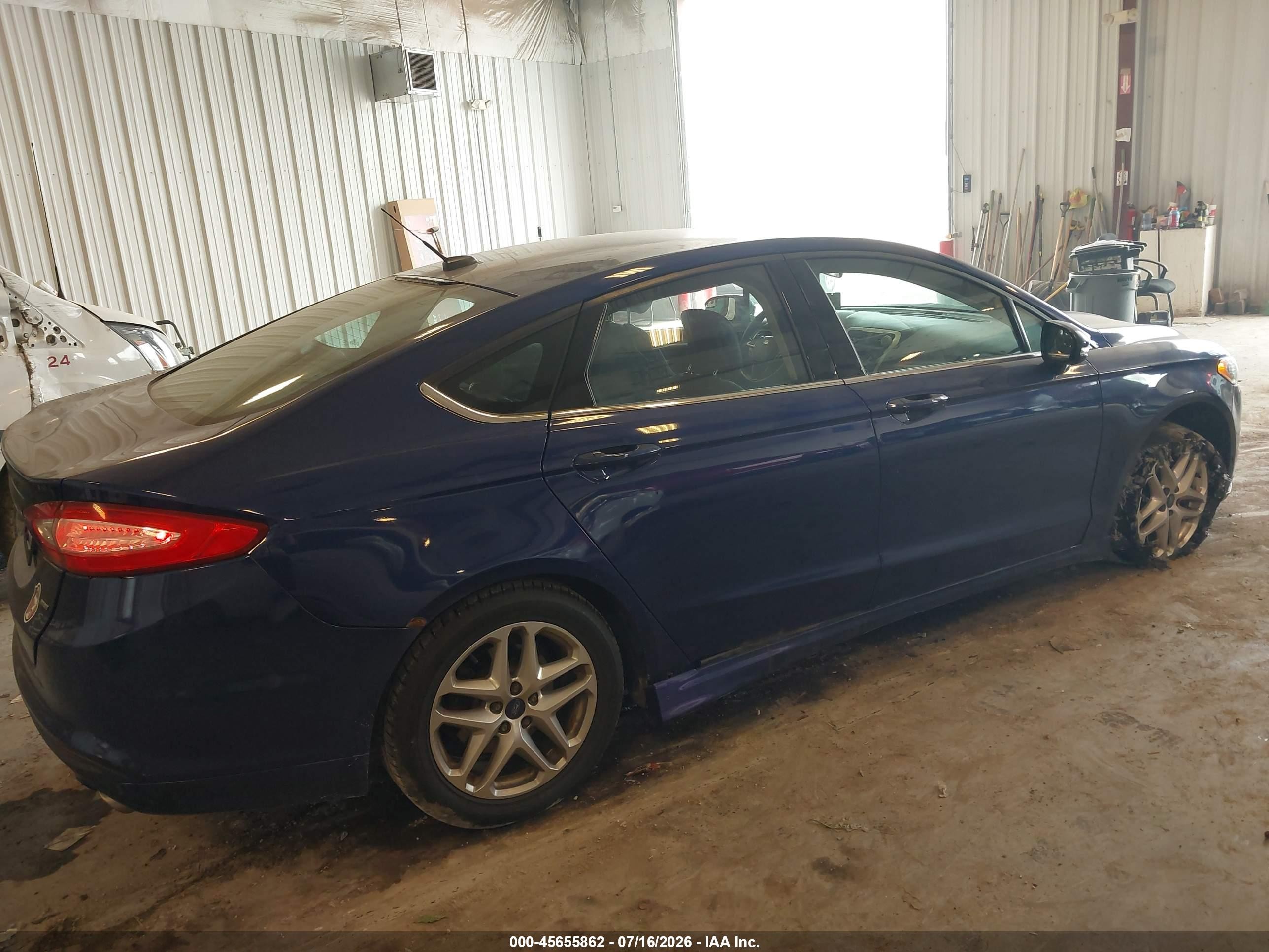 2013 Ford Fusion Se Blue vin: 3FA6P0H79DR296218