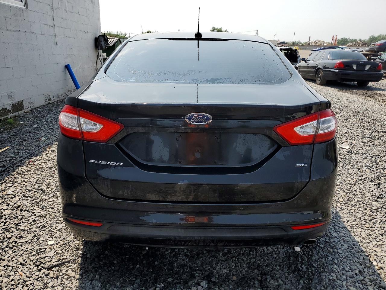 2013 Ford Fusion Se Black vin: 3FA6P0H79DR316774