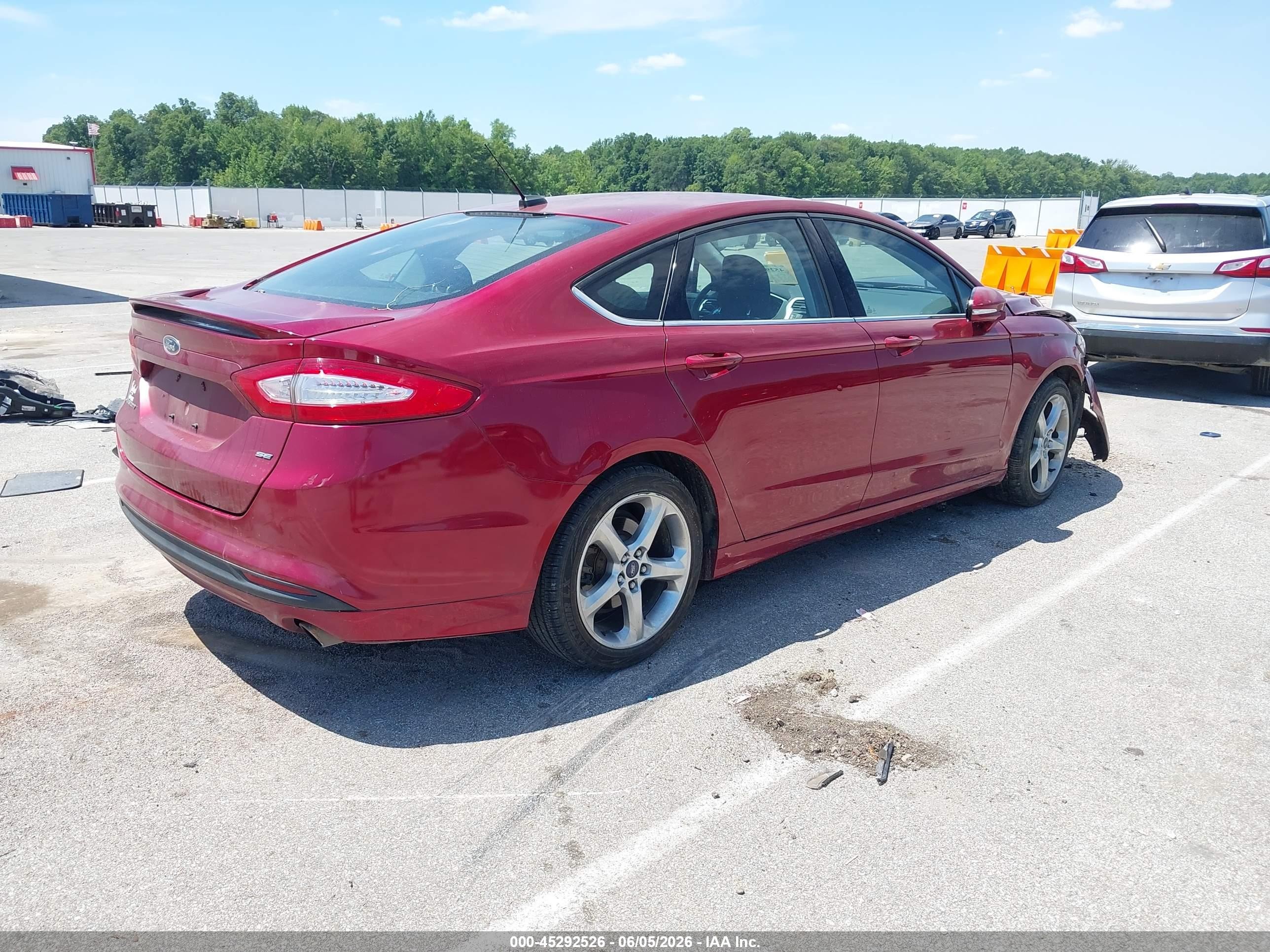 2013 Ford Fusion Se Red vin: 3FA6P0H79DR322199