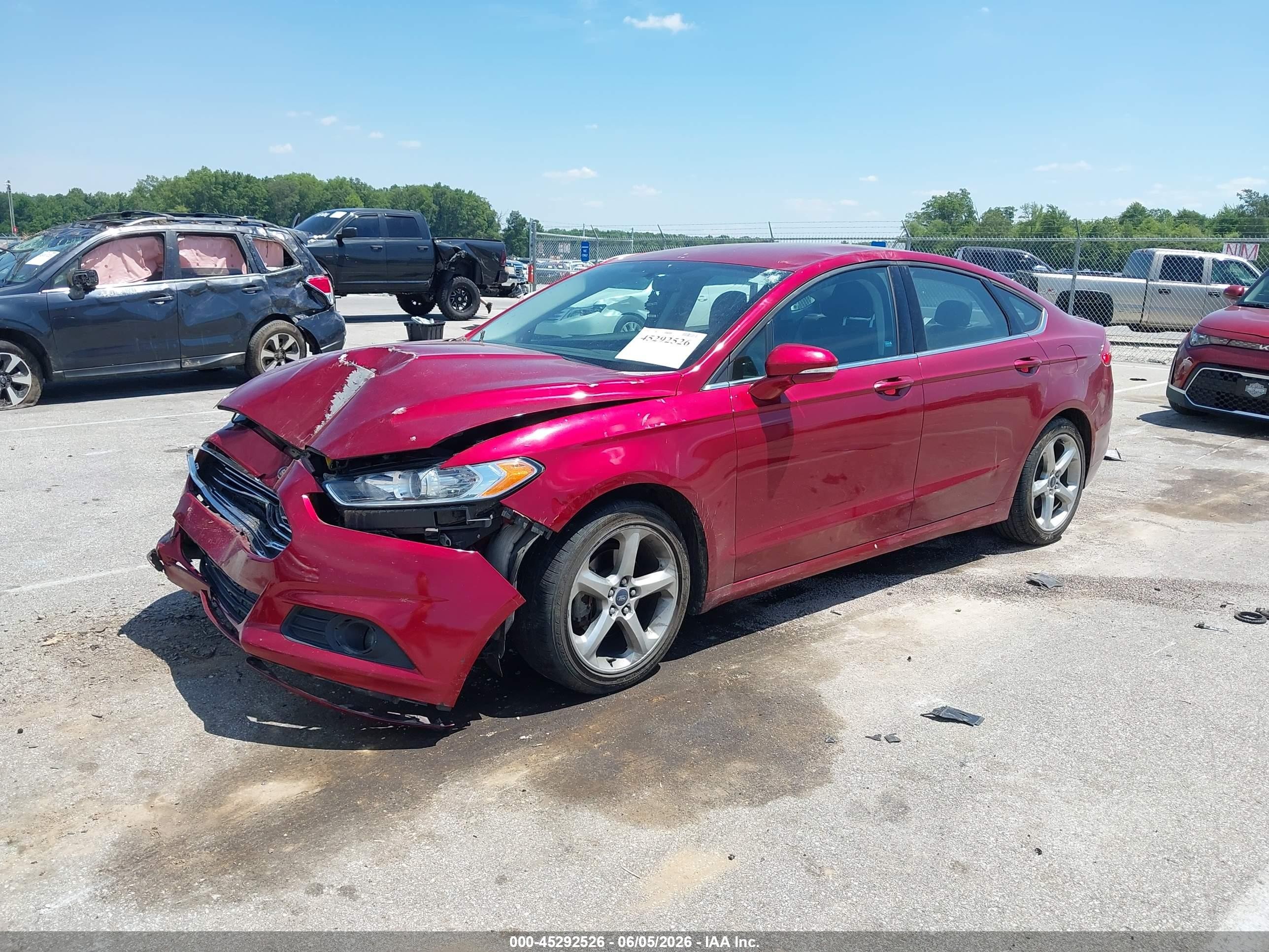 2013 Ford Fusion Se Red vin: 3FA6P0H79DR322199