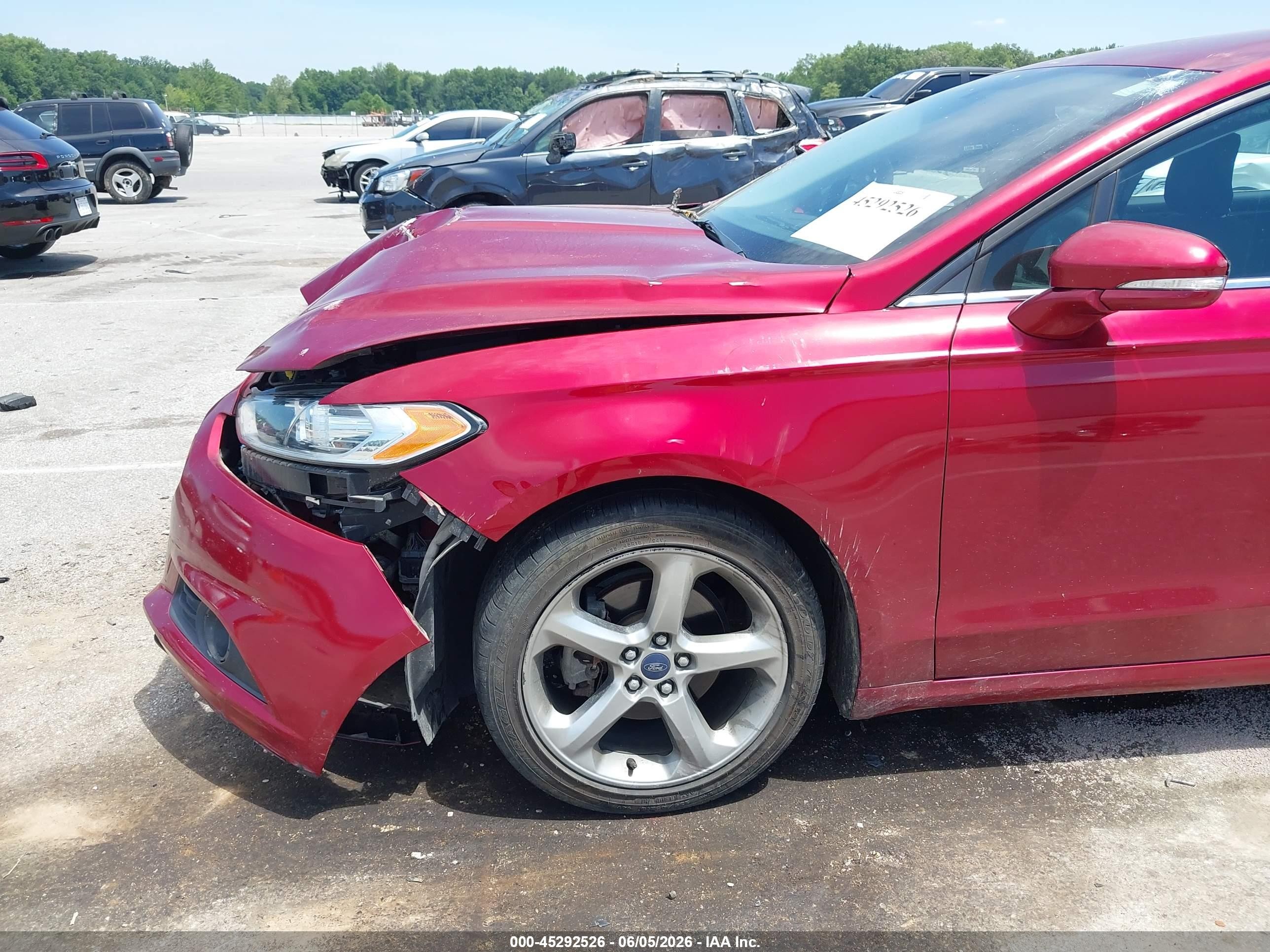 2013 Ford Fusion Se Red vin: 3FA6P0H79DR322199