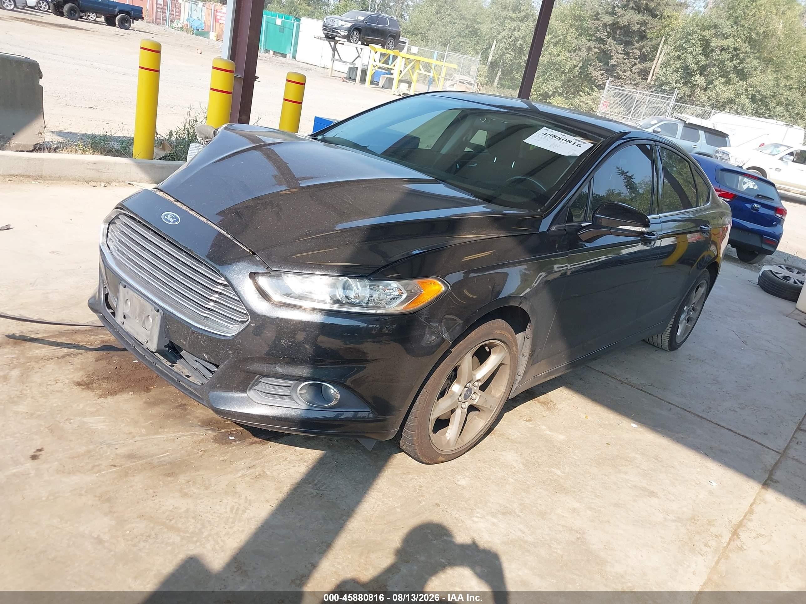 2013 Ford Fusion Se Black vin: 3FA6P0H79DR326334